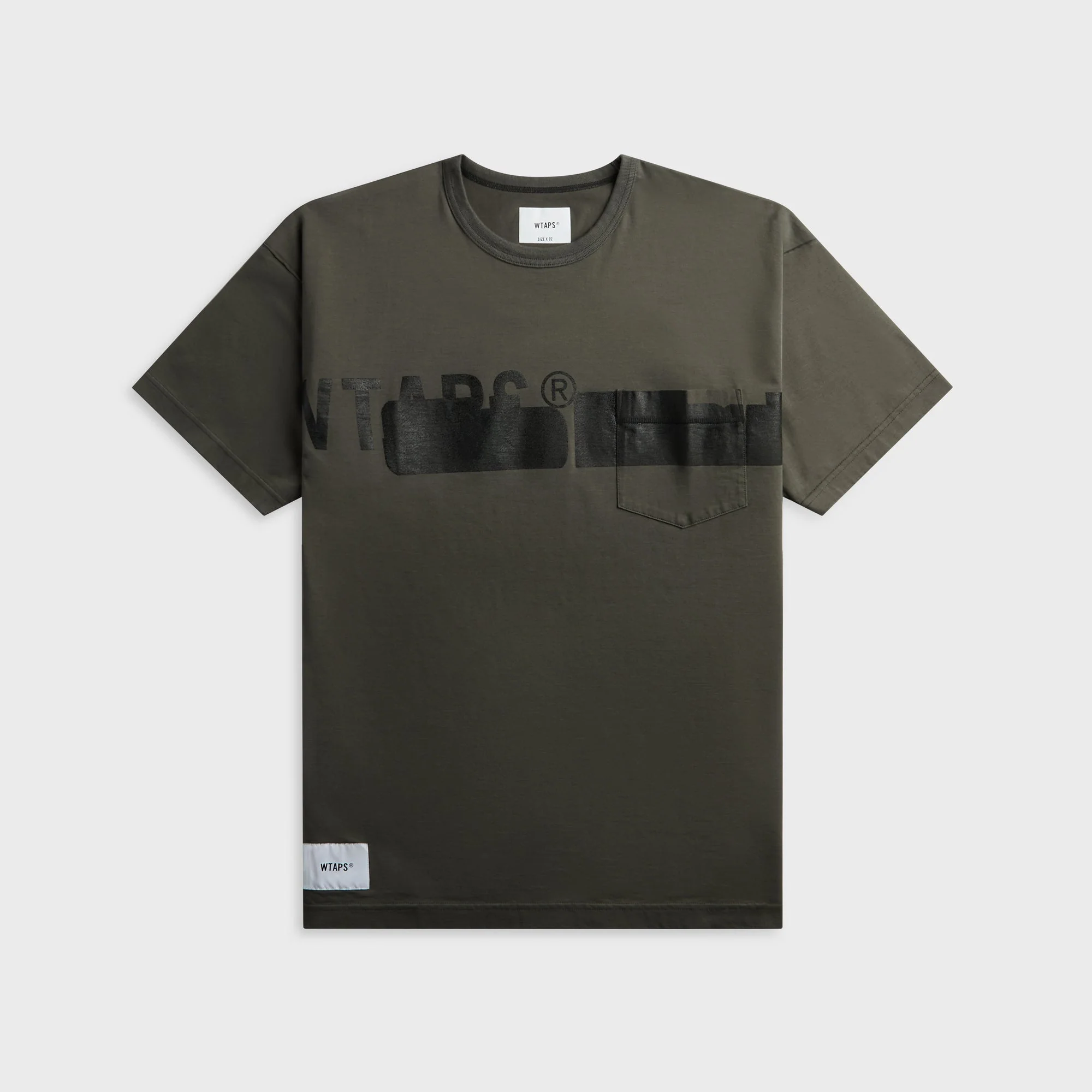WTAPS Lim Short Sleeve Cotton Tee - Gray