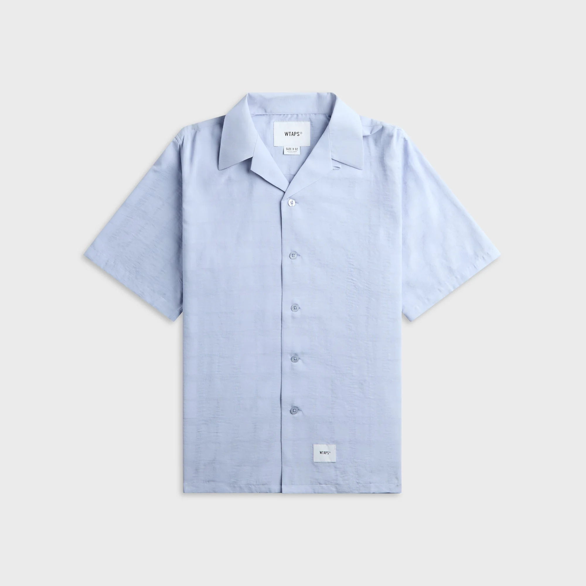 WTAPS Frio 03 Poly Dobby Textile Short Sleeve Shirt - Blue