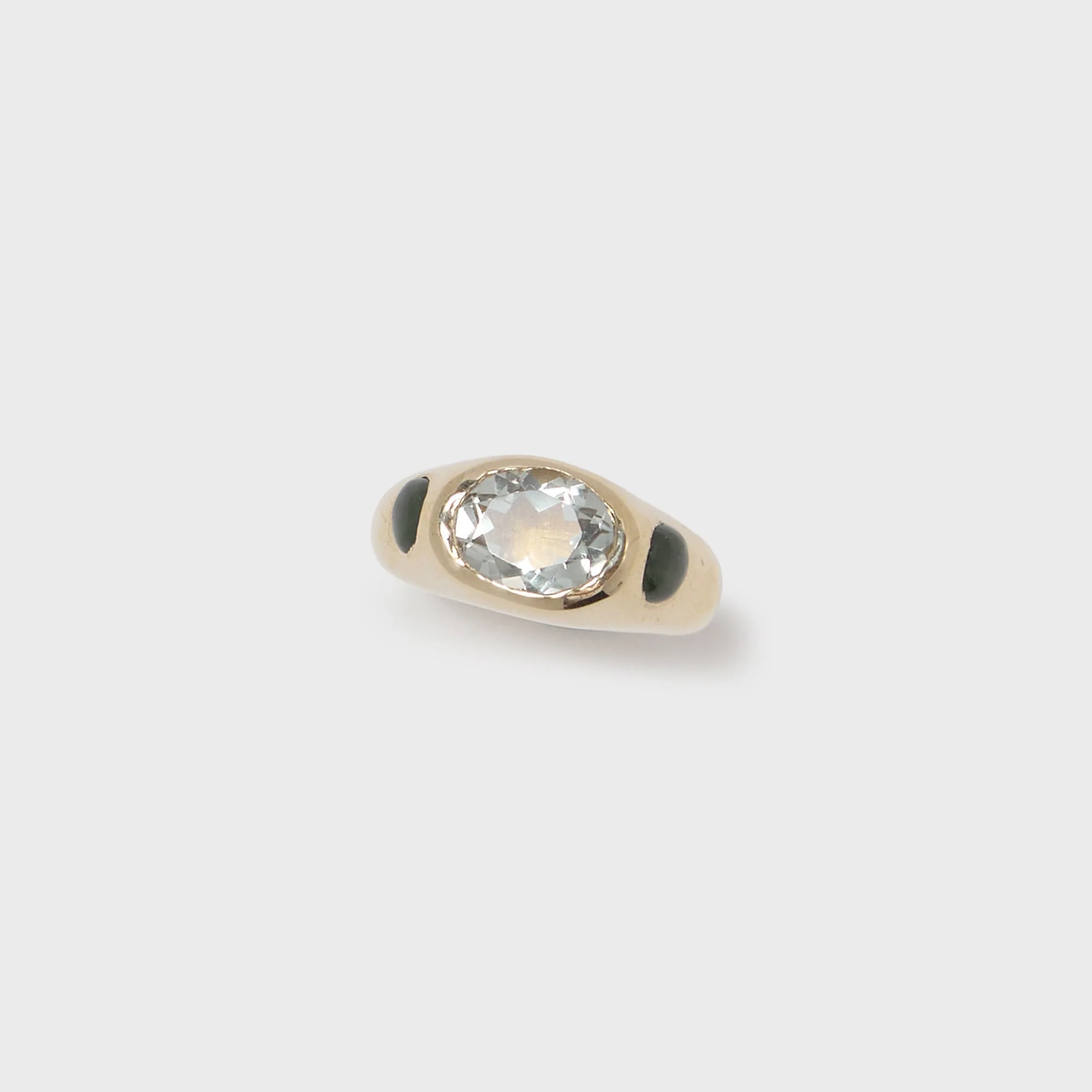 Faris Jelly Ring - Gold / Green Amethyst / Jade