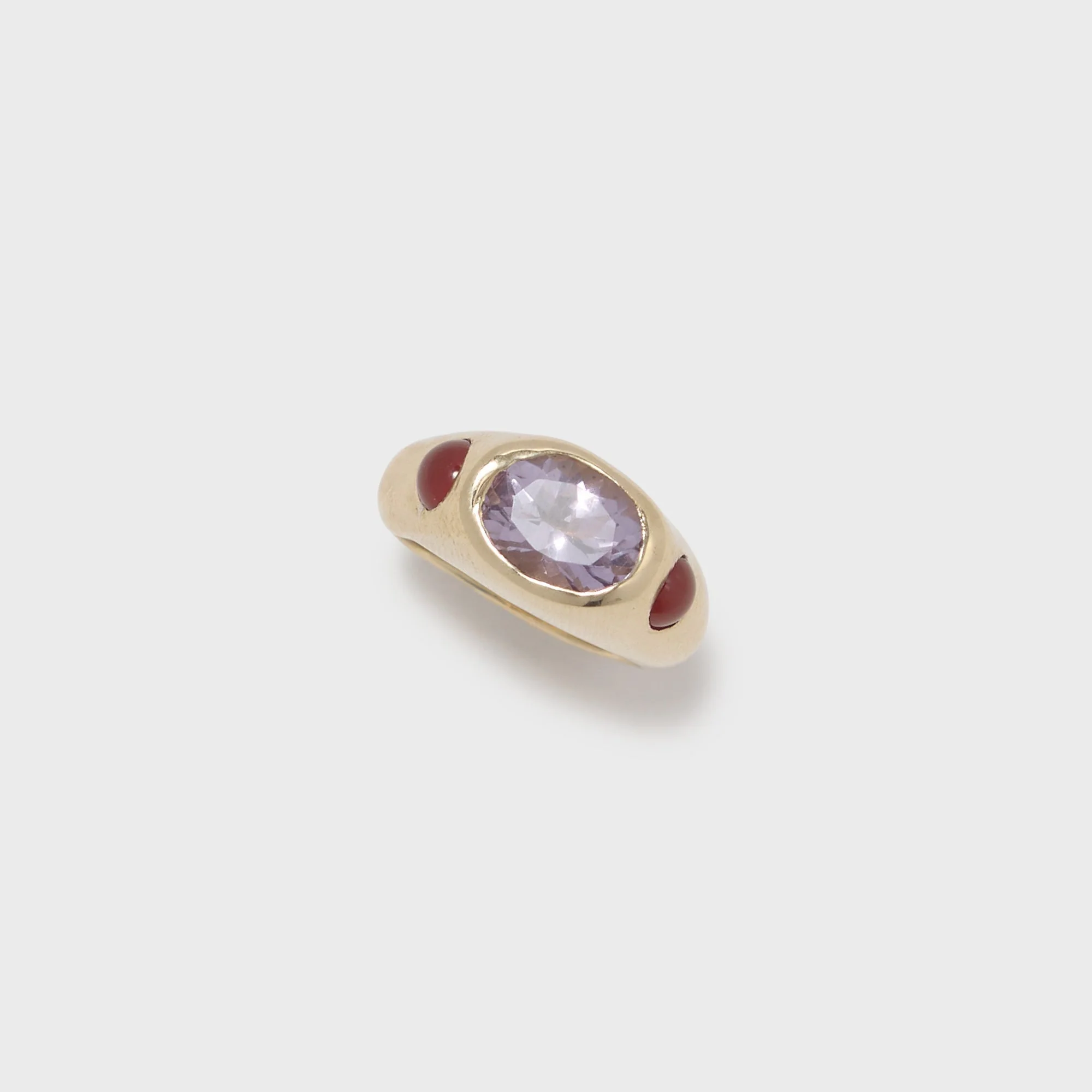 Faris Jelly Ring - Gold / Pink Amethyst / Carnelian