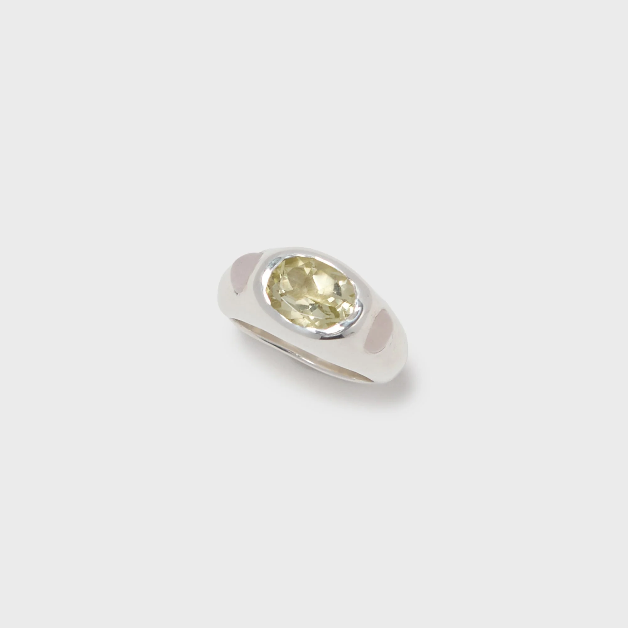 Faris Jelly Ring - Sterling Silver / Lemon Topaz / Rose Quartz