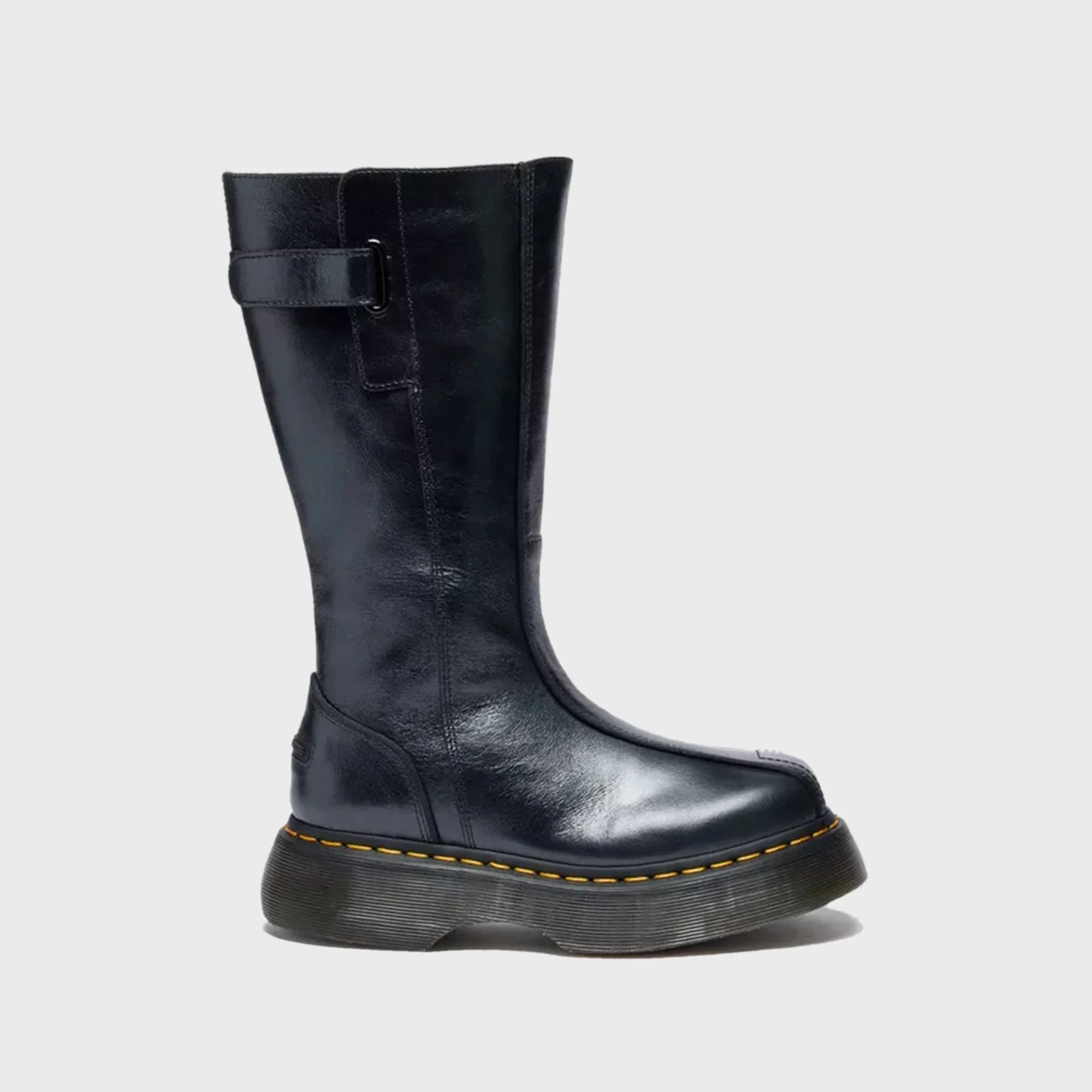 Dr. Martens Buzz Hi Tall Eclipse Leather Boots - Black