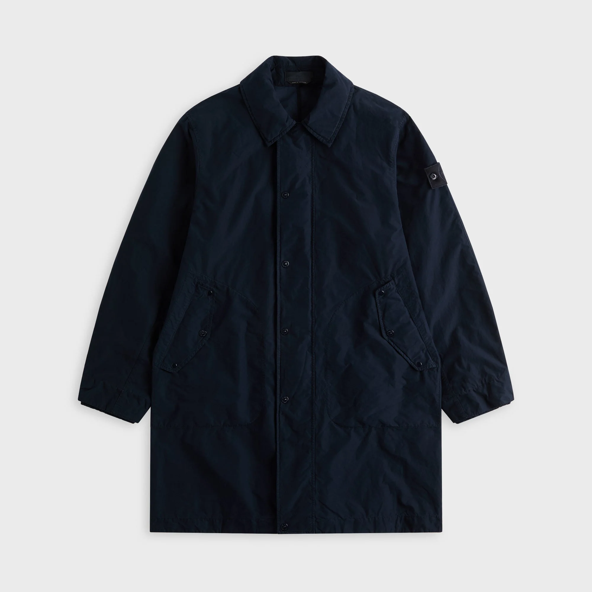 Stone Island Ghost David Light Trench Coat - Navy Blue