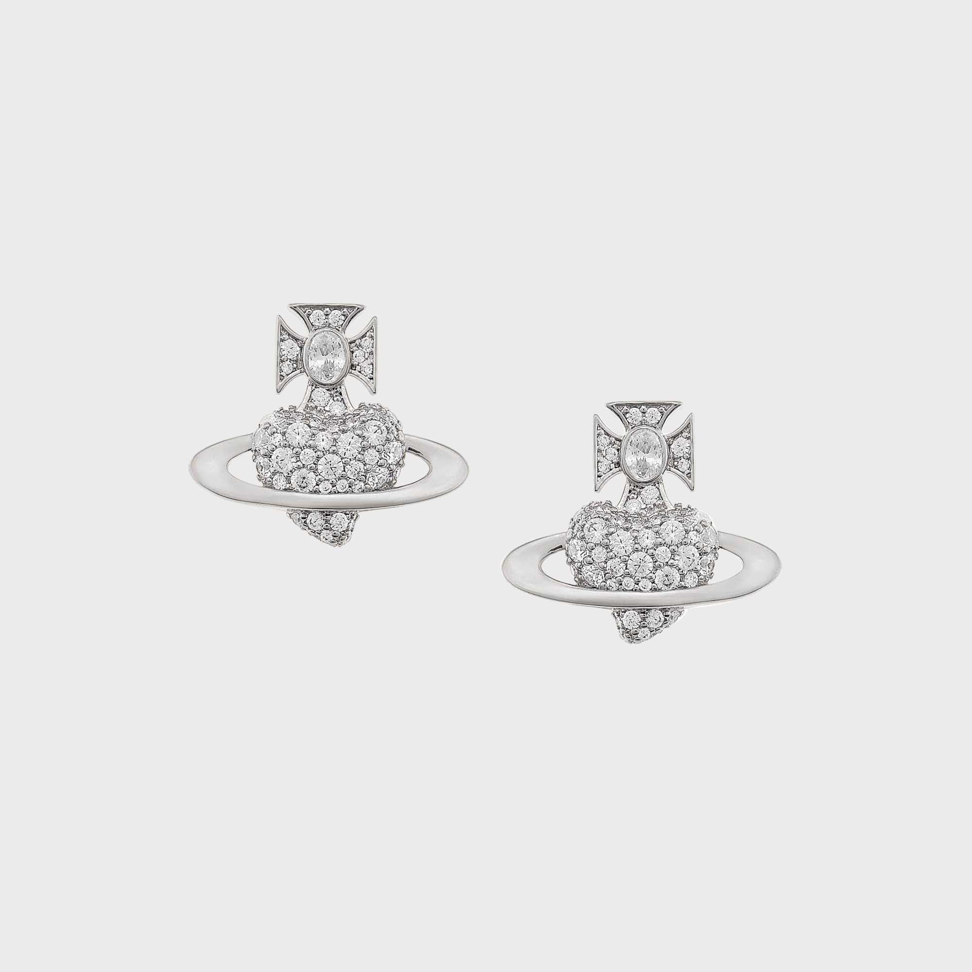 Vivienne Westwood Valentine's Agnatha Earrings - Silver