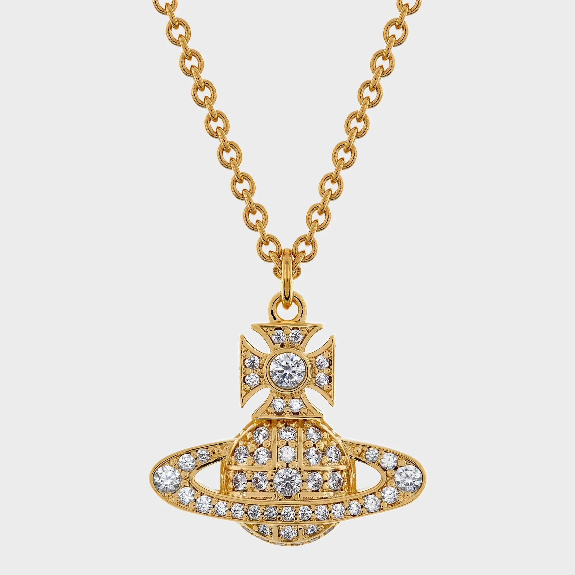 Vivienne Westwood Carmela Bas Relief Pendant Necklace - Silver
