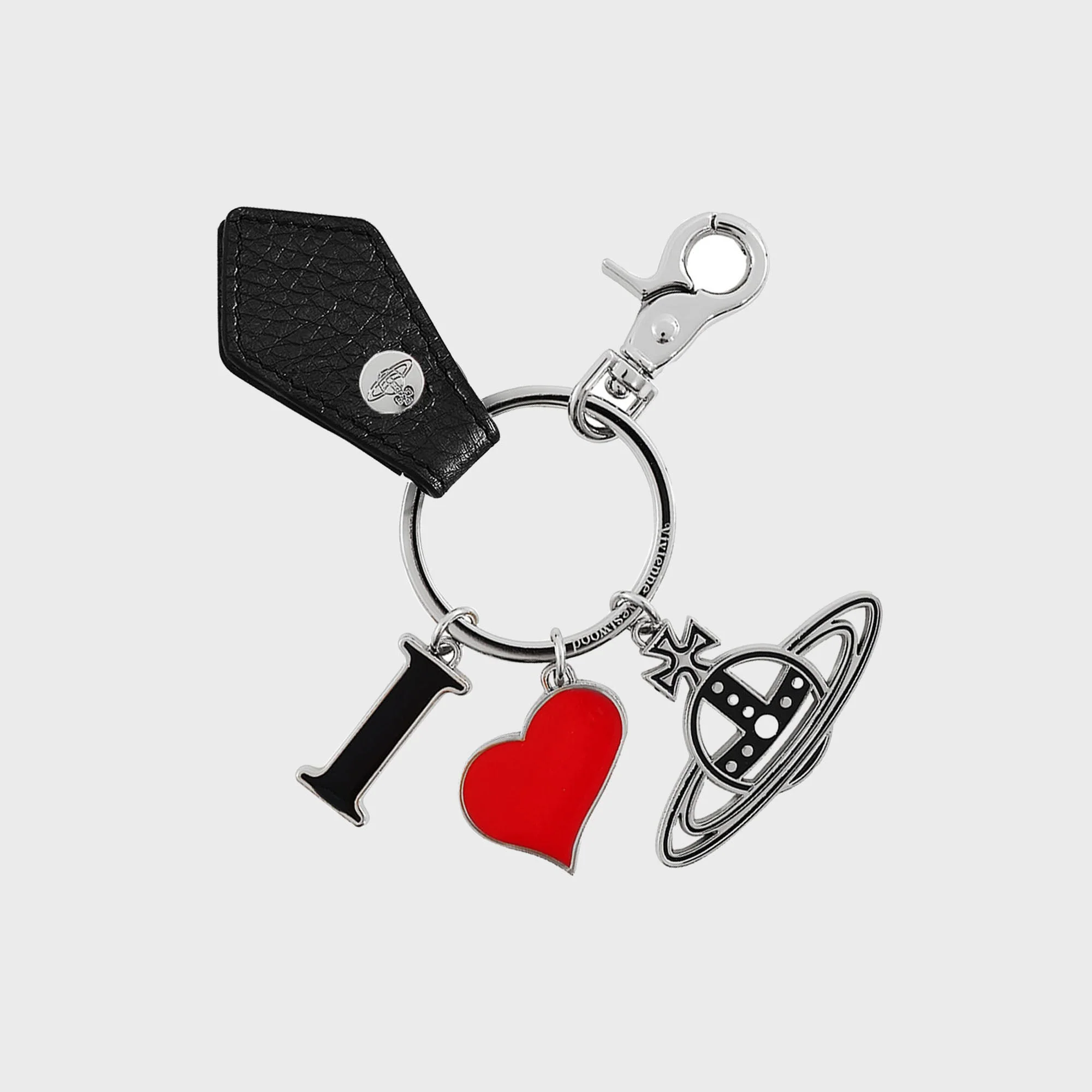 Vivienne Westwood I Love Orb Keyring - Black