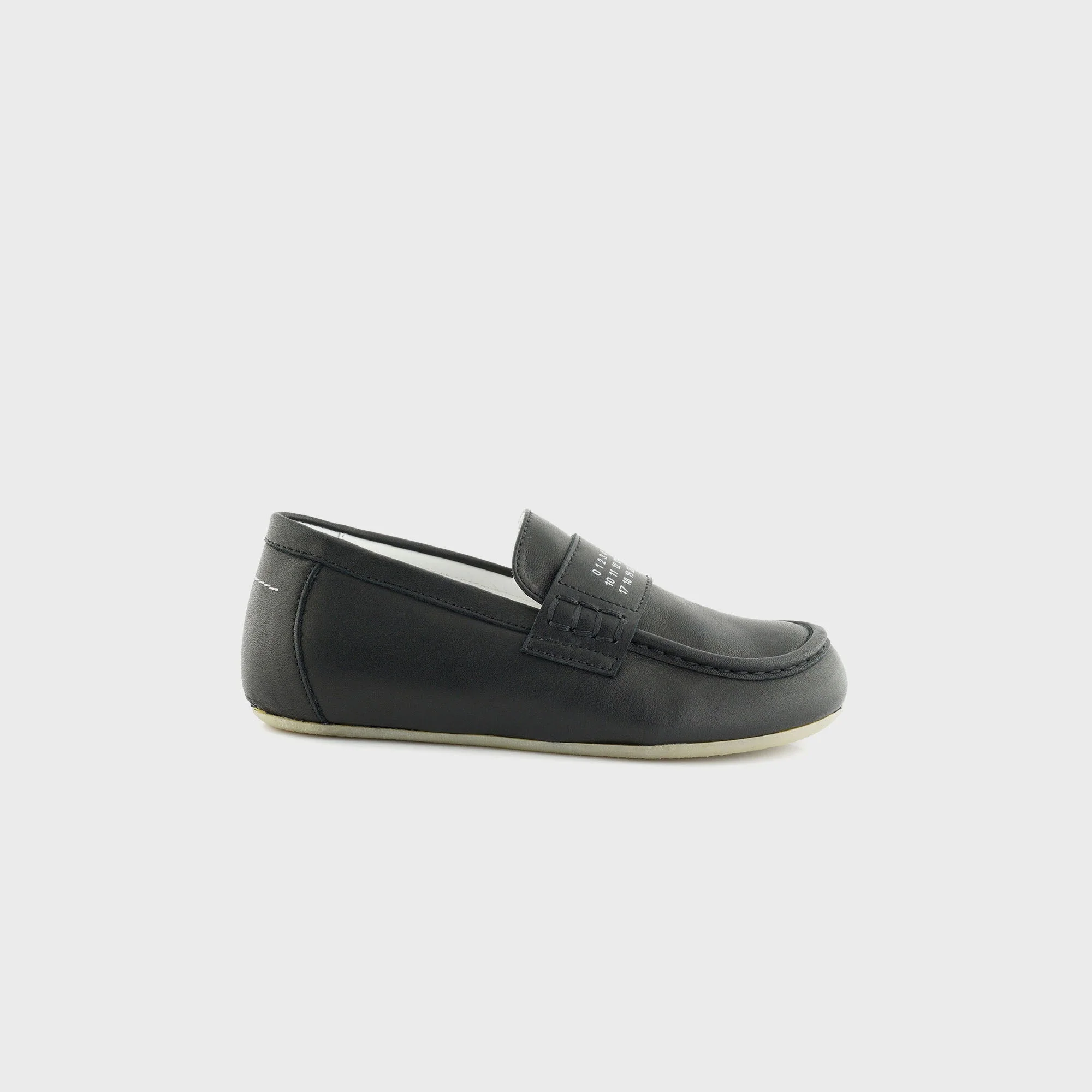 MM6 Maison Margiela GS Moccasin Leather Loafer - Black