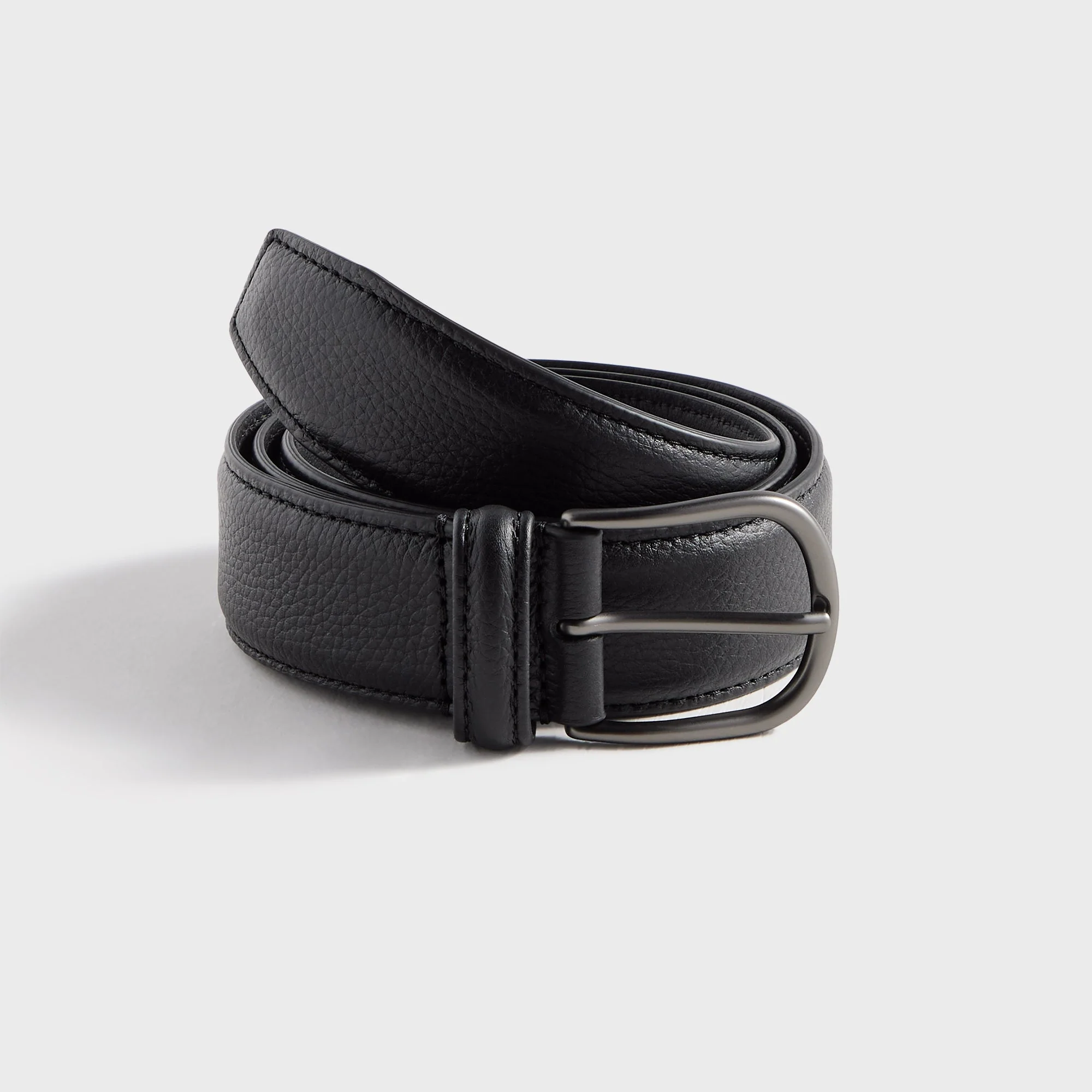 Anderson's Soft Nappa Leather Black Belt - Black