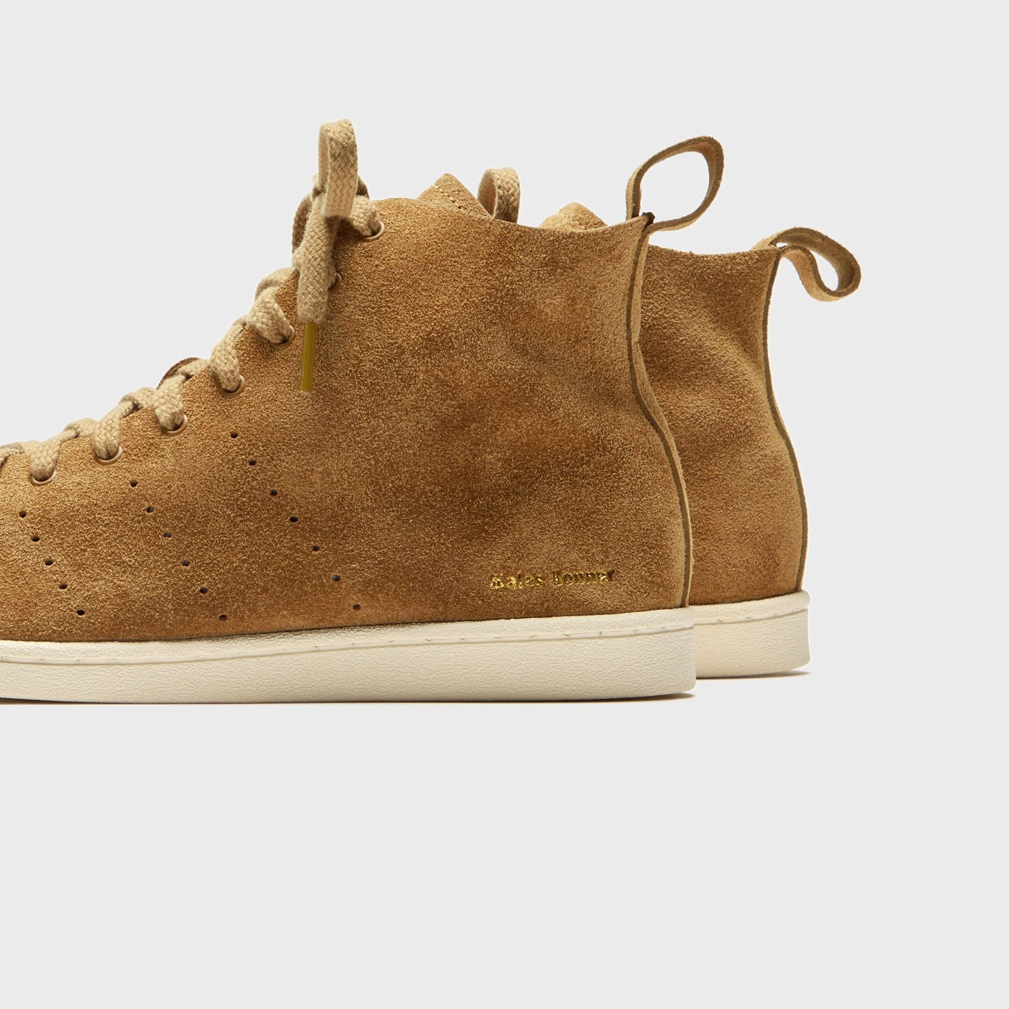 adidas x Wales Bonner Superstar High - Brown / White - Image 3