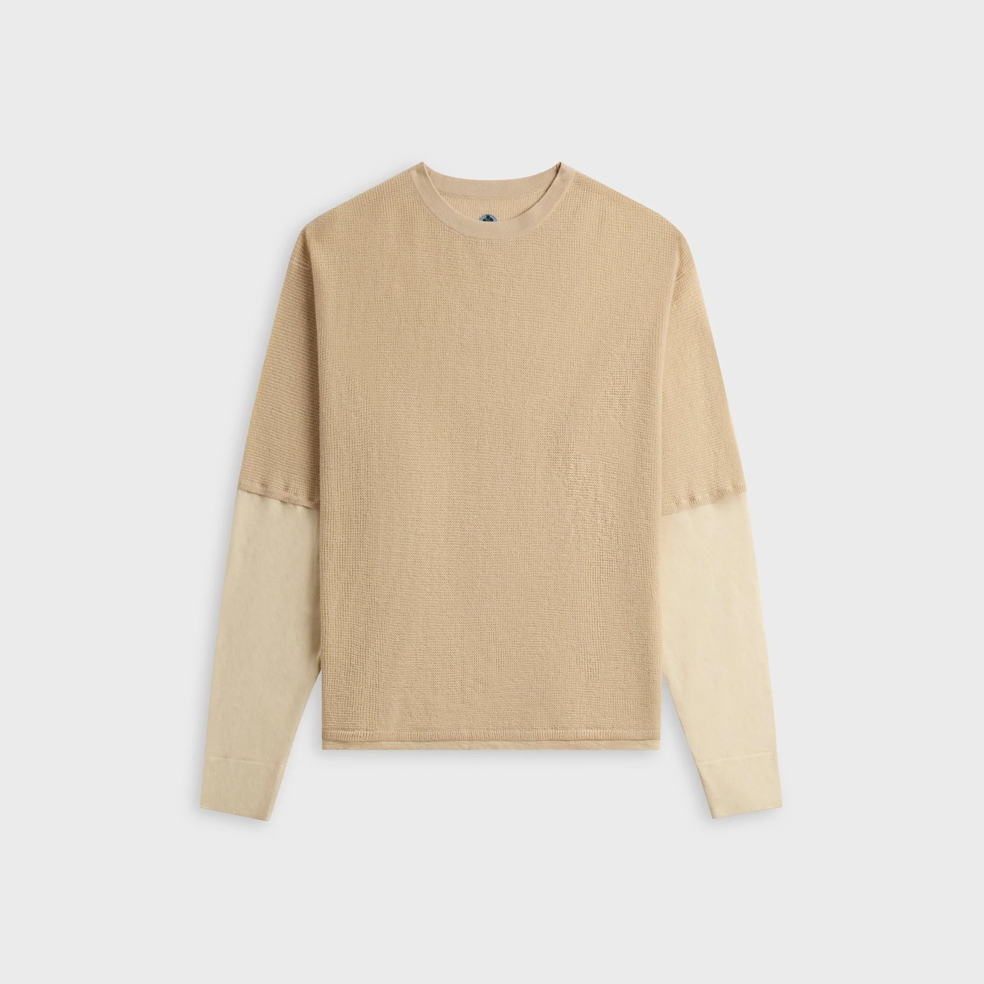 Adrian Cashmere Kai Double Layer top - Cream