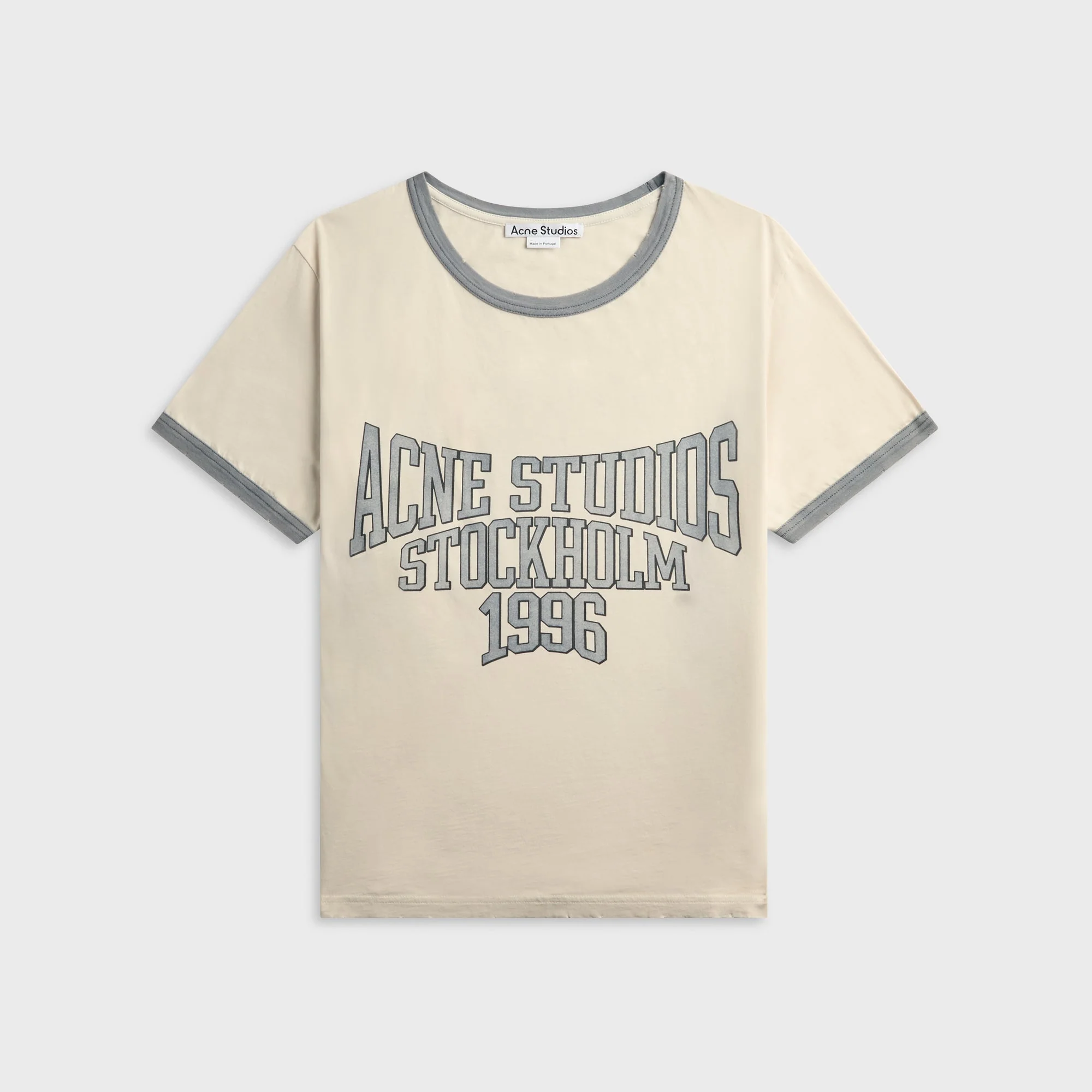 Acne Studios Graphic Tee - Off White / Grey / Blue