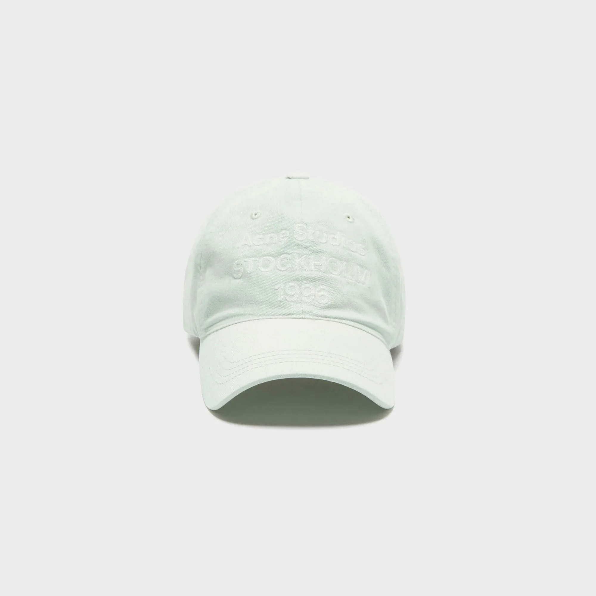 Acne Studios Washed Logo Baseball Cap - Oyster Grey