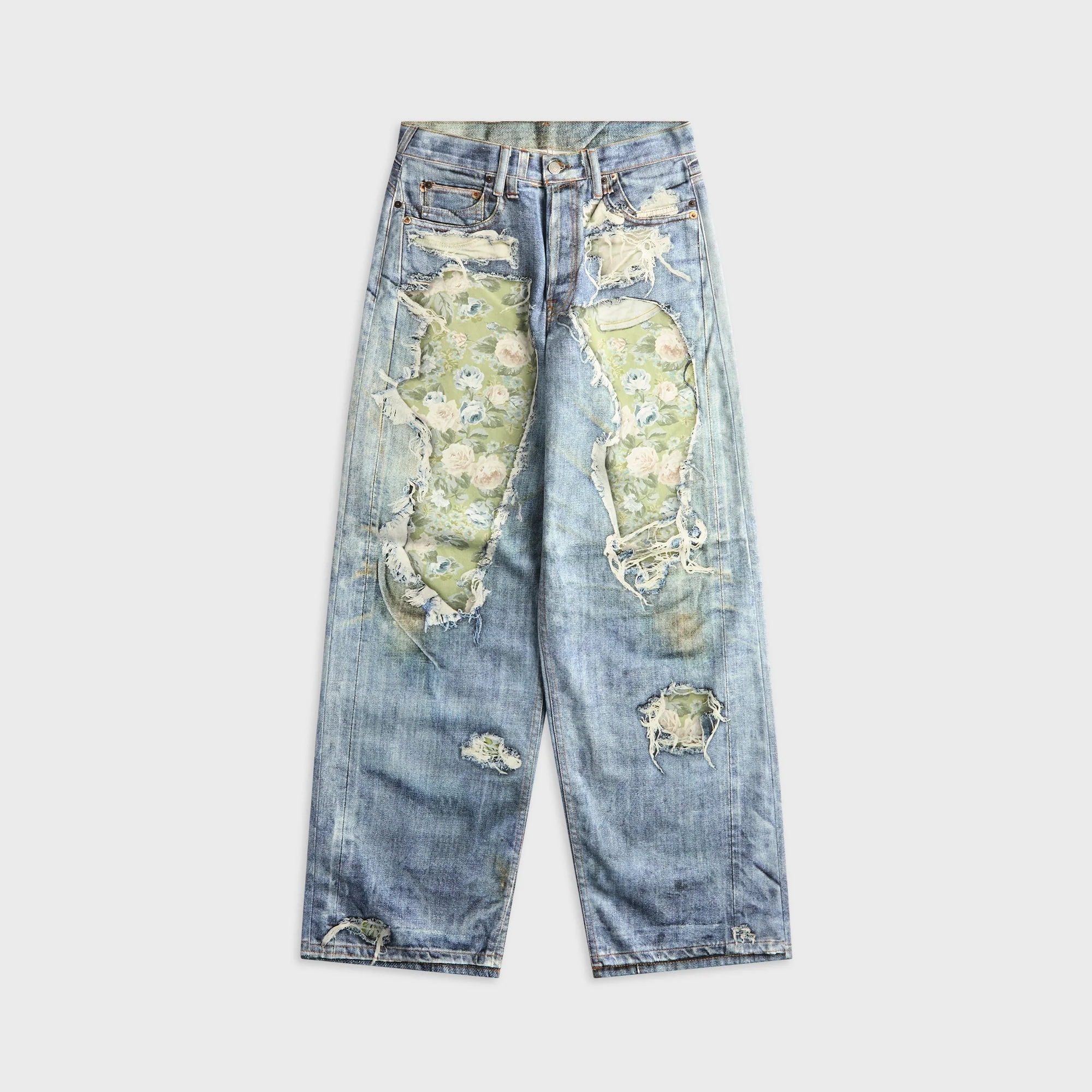 Acne Studios 1981 Trompe-l'?il Jean - Blue / Green