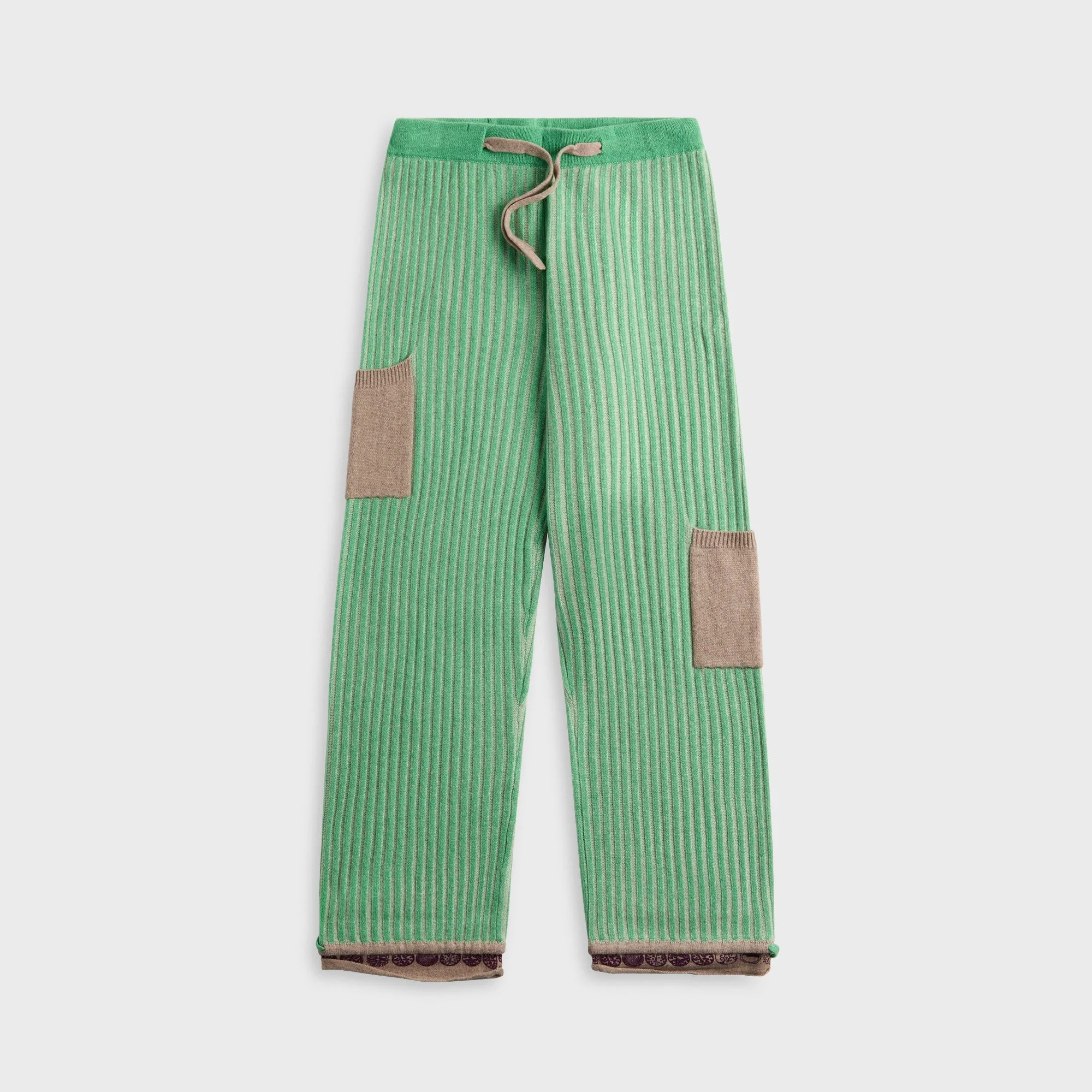 Adrian Cashmere Sugar Snap Track Pant - Green