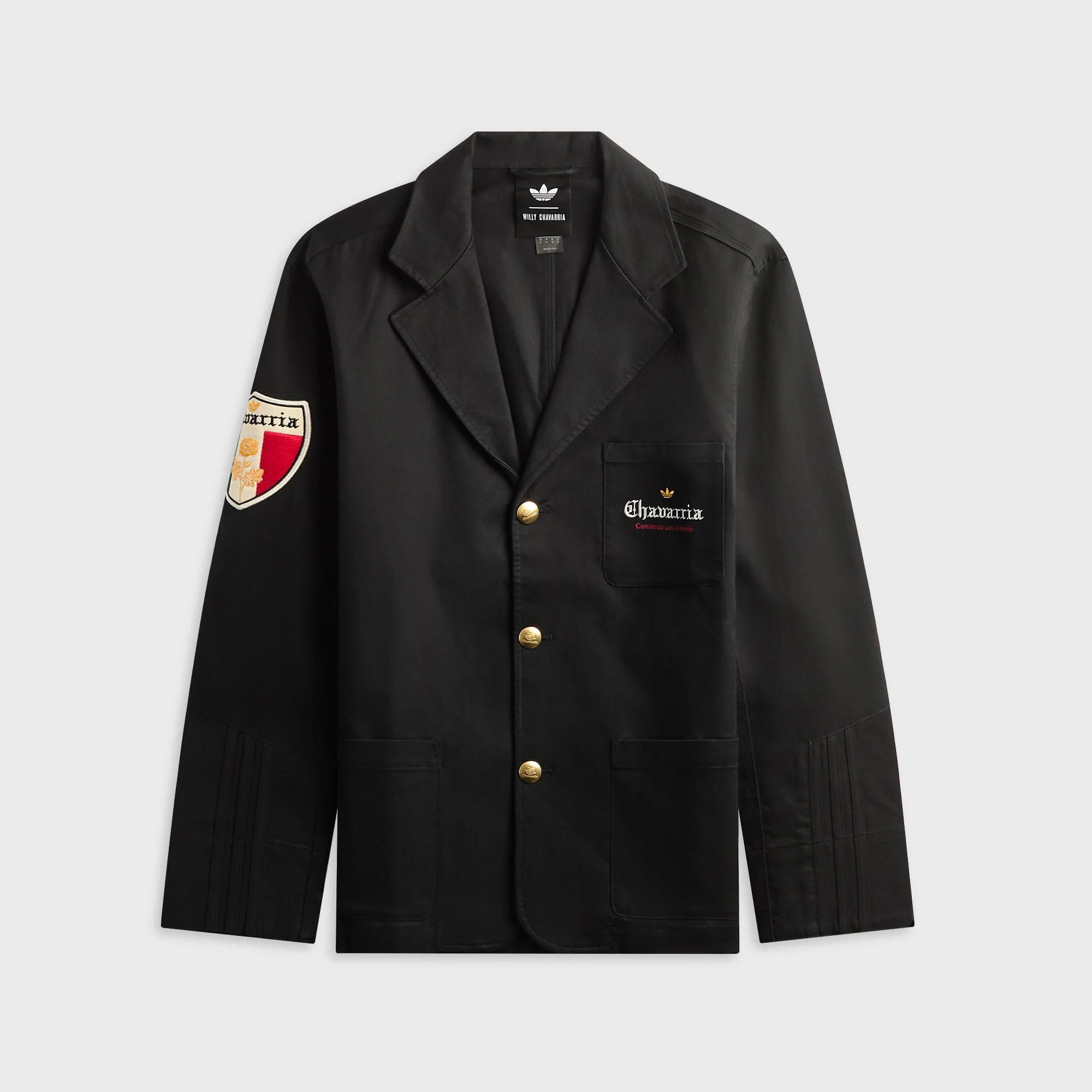 adidas x Willy Chavarria Players Twill Blazer Jacket - Black