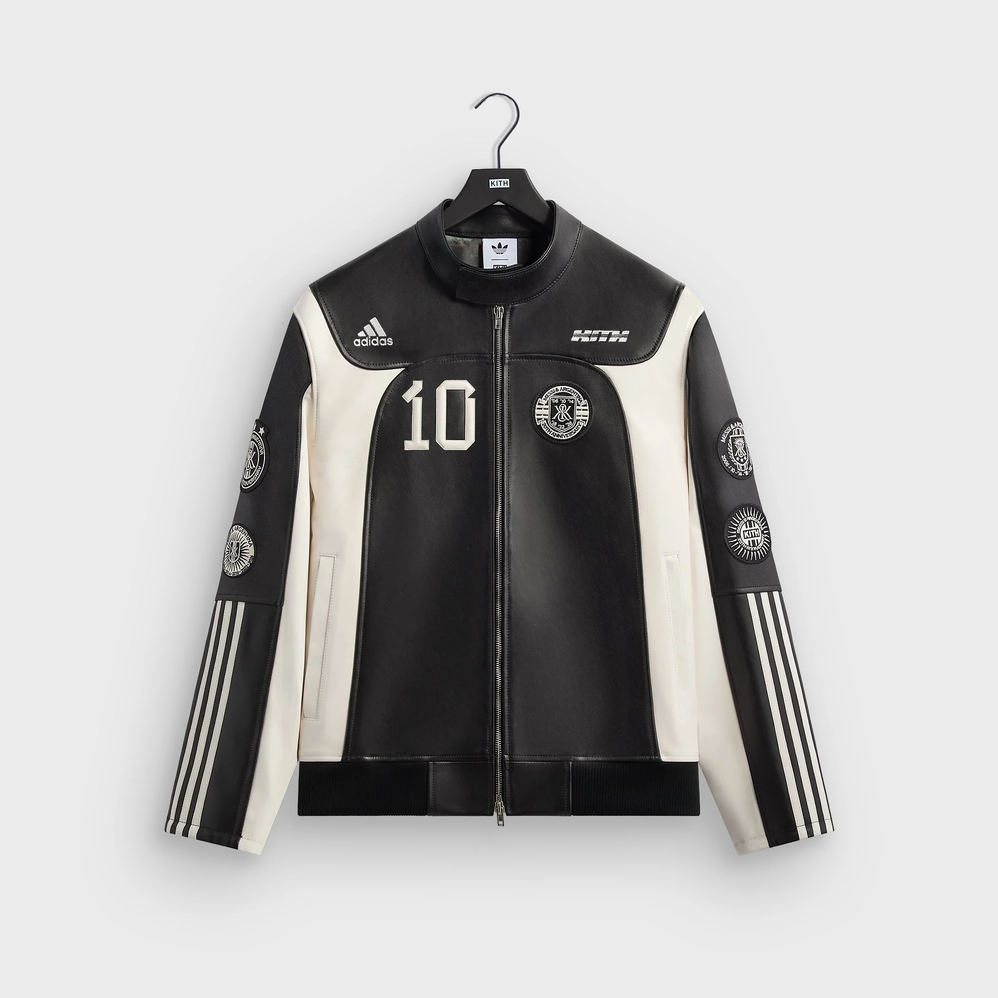 Kith & Messi for adidas Football Leather Biker Jacket - Multi