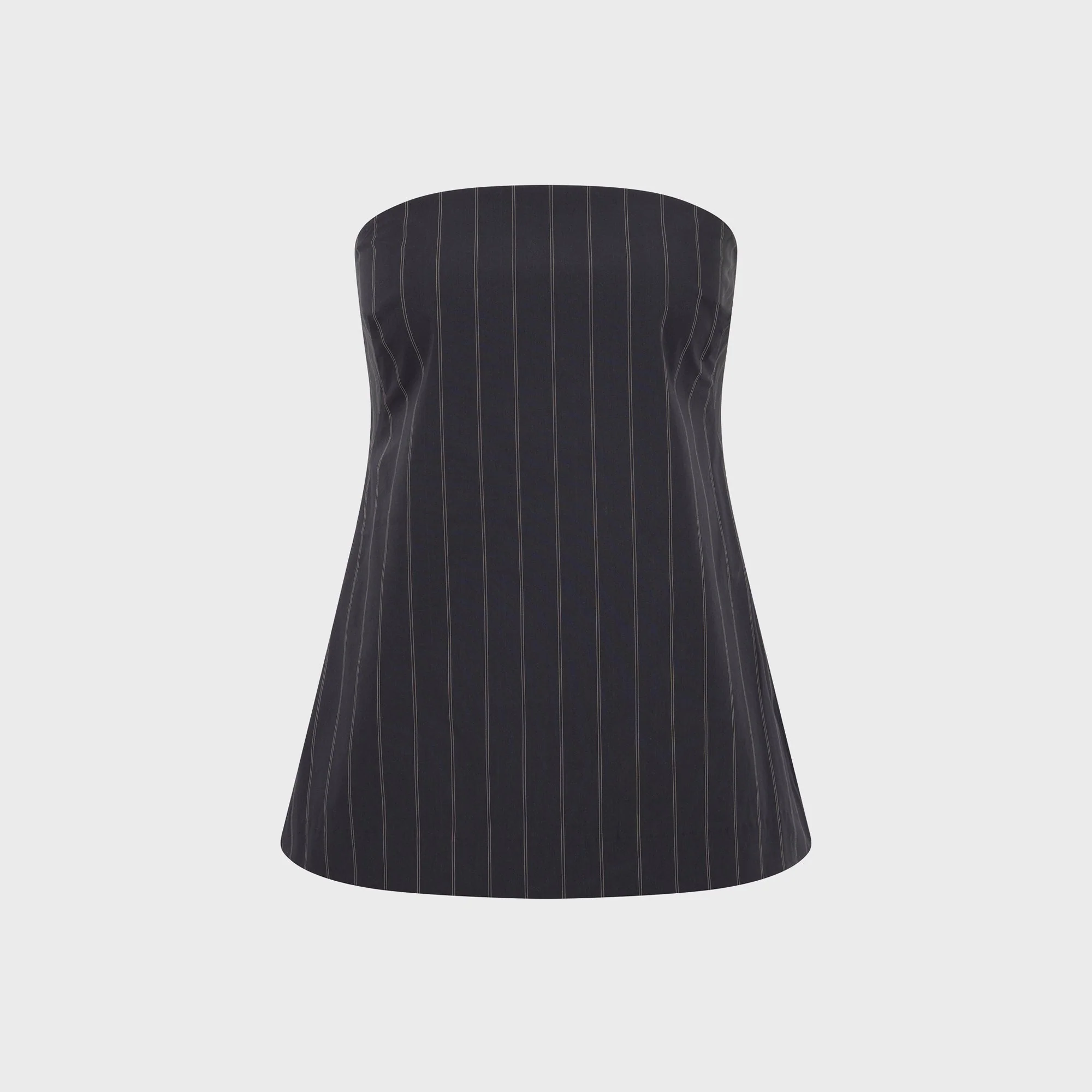 St. Agni Strapless Rouleau Tie Top - Ink Stripe