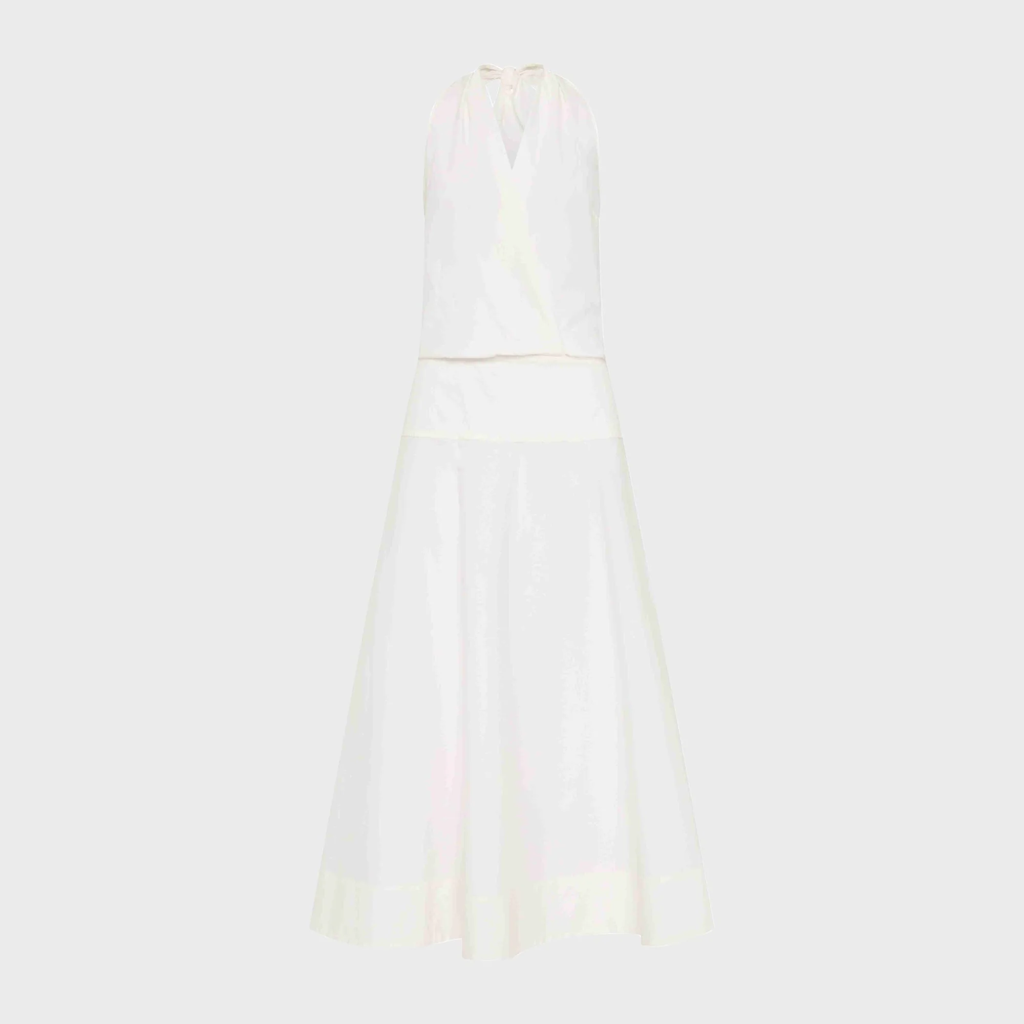 St. Agni Halter Circle Hem Dress - Off White