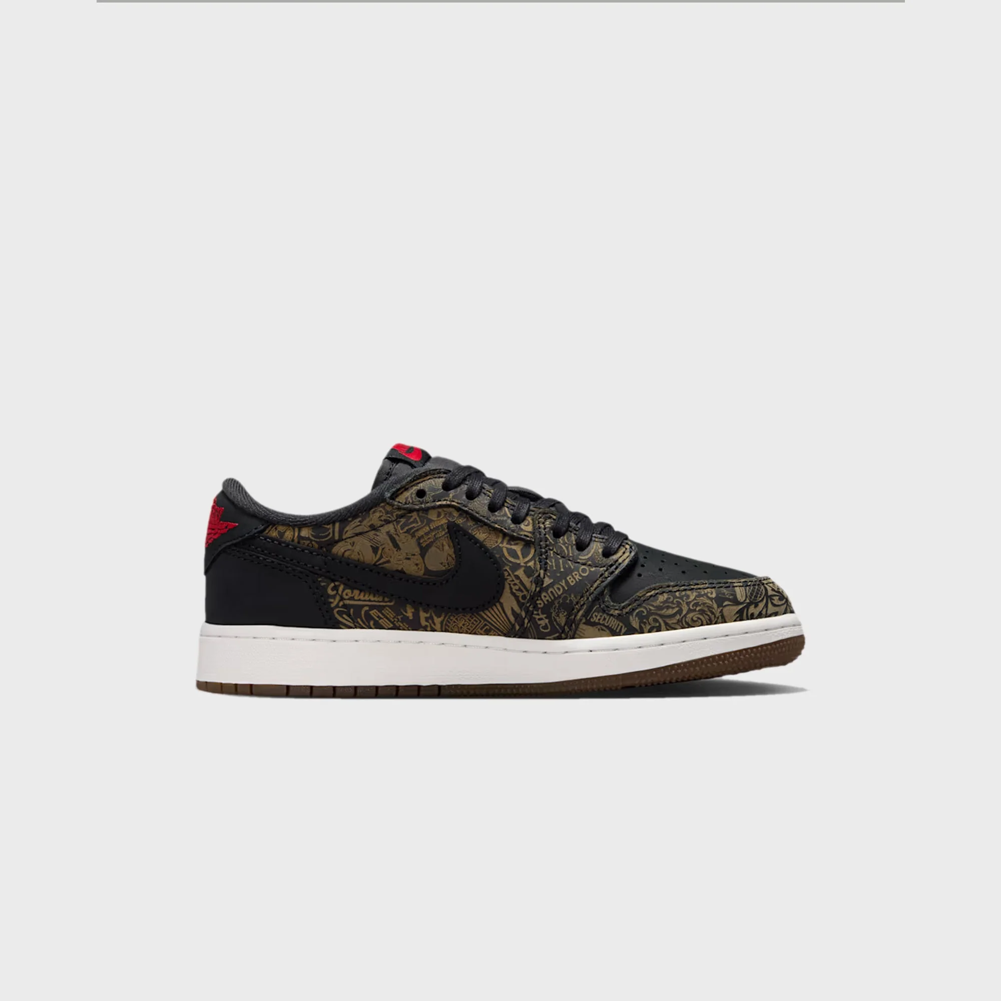 Jordan GS Air Jordan 1 Retro Low OG - Black / Palomino / Summit White / Multicolor