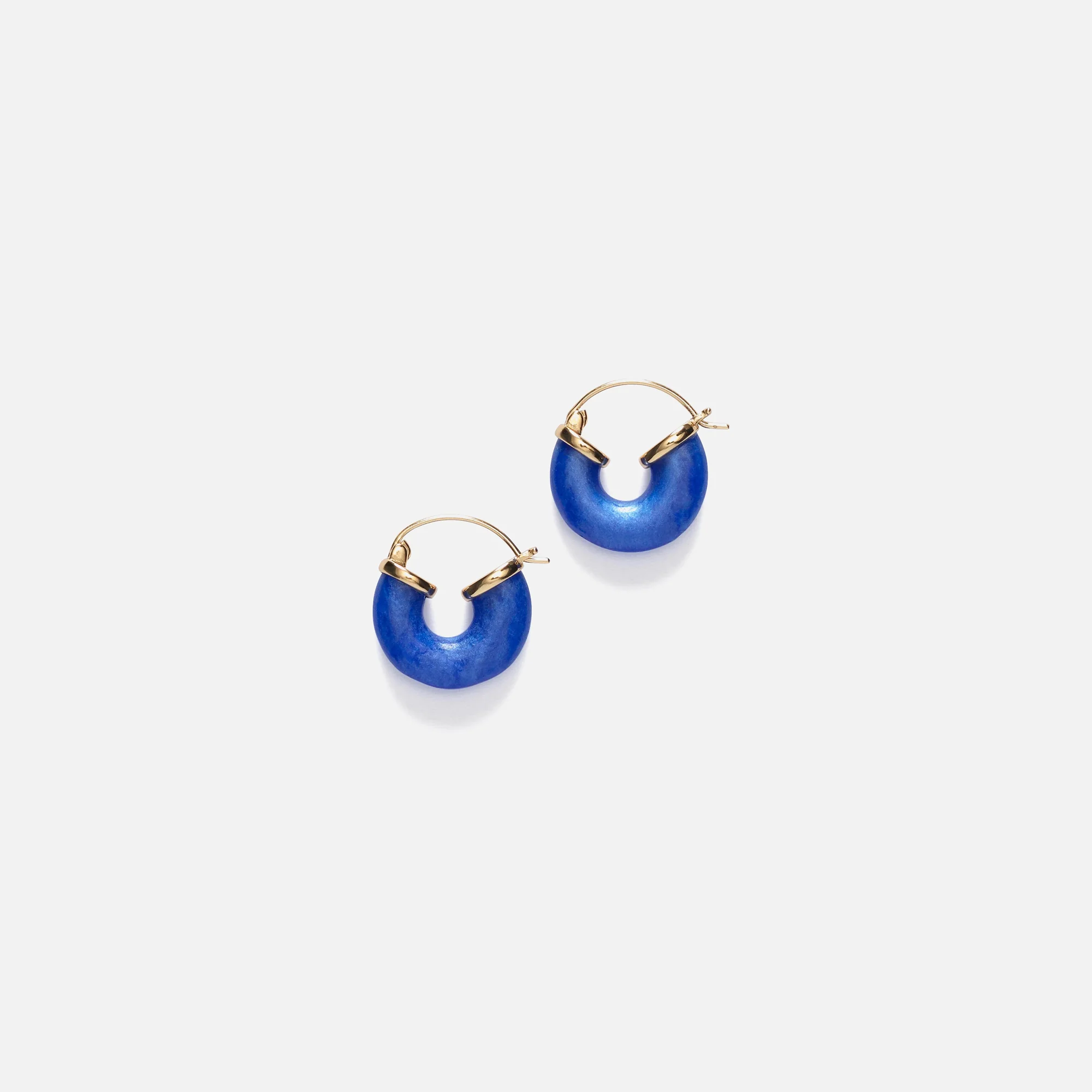 Anni Lu Petit Swell Hoops - Deep Blue