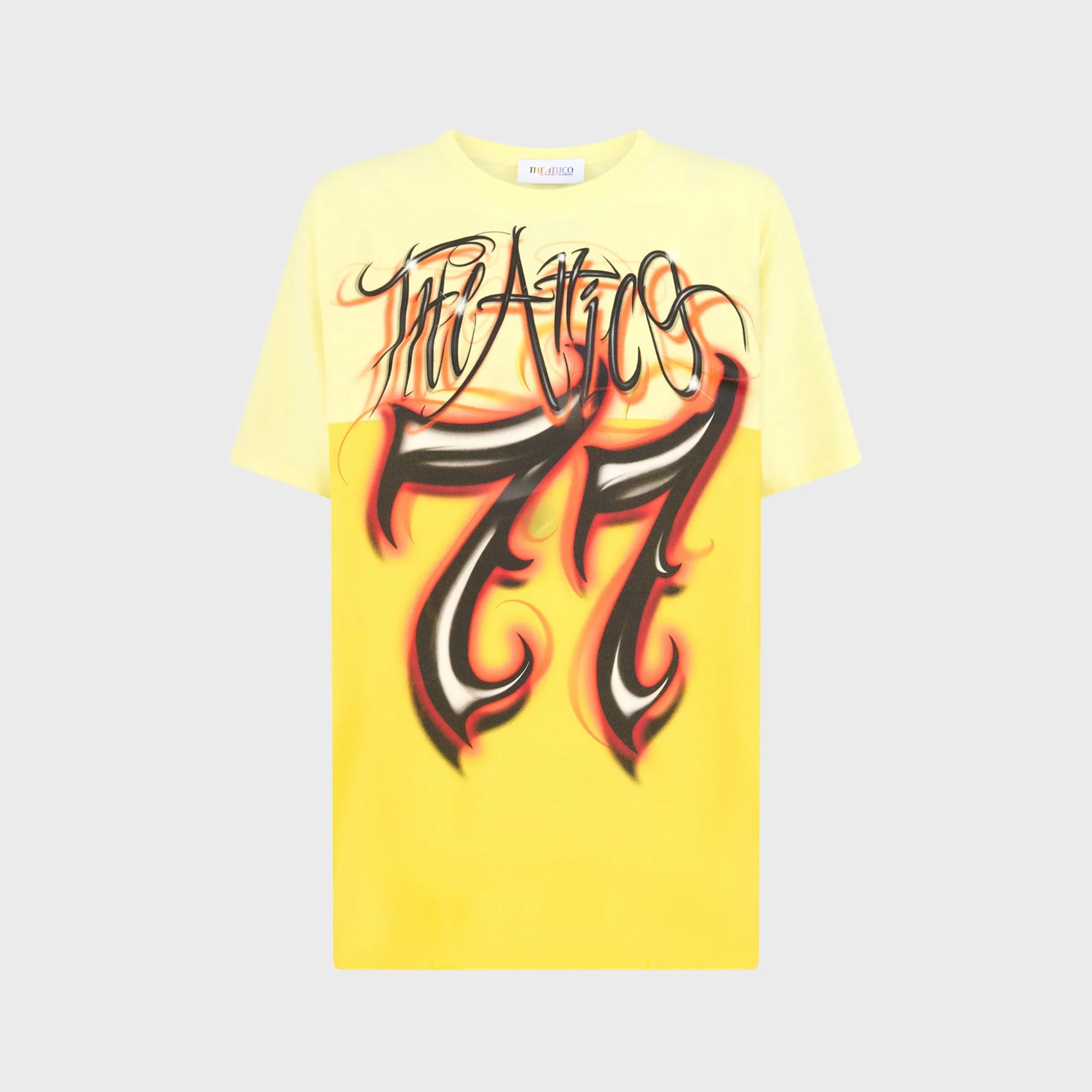 The Attico Graphity Tee - Yellow / Multi