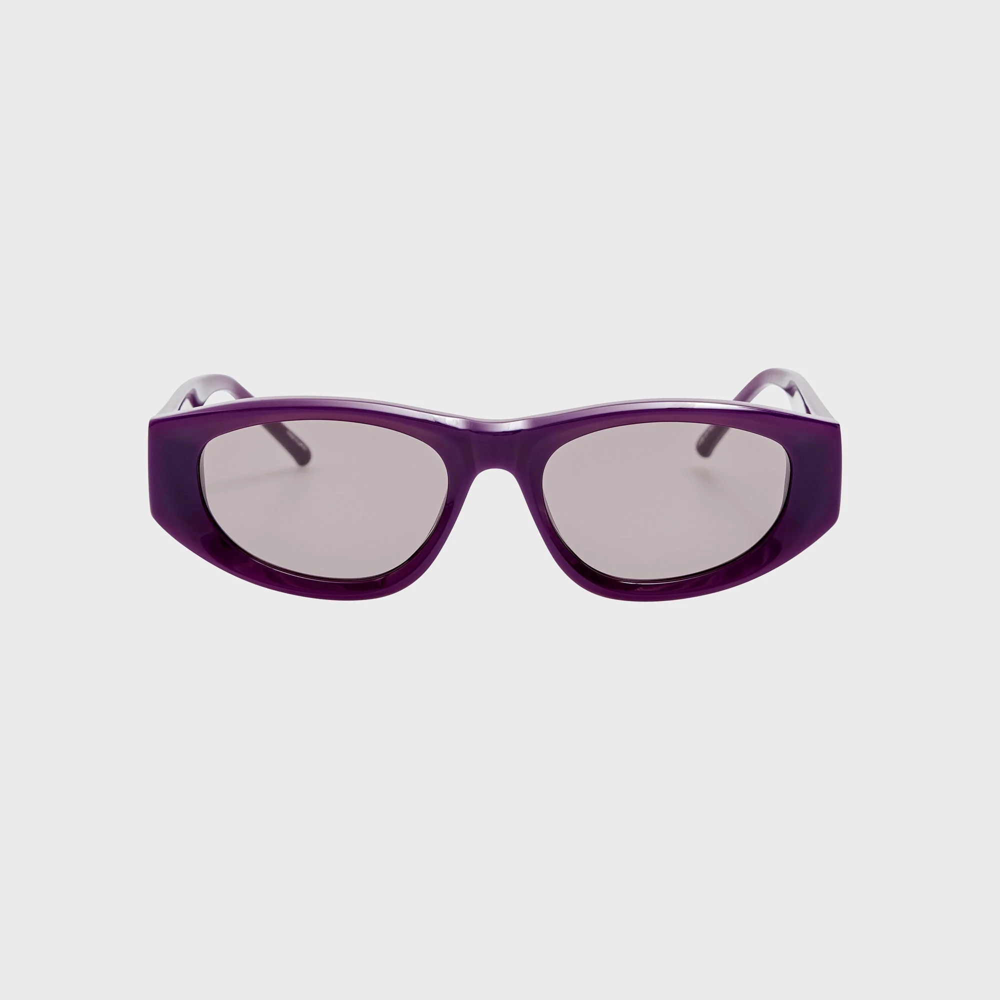 The Attico Maya Sunglasses - Mauve / Silver