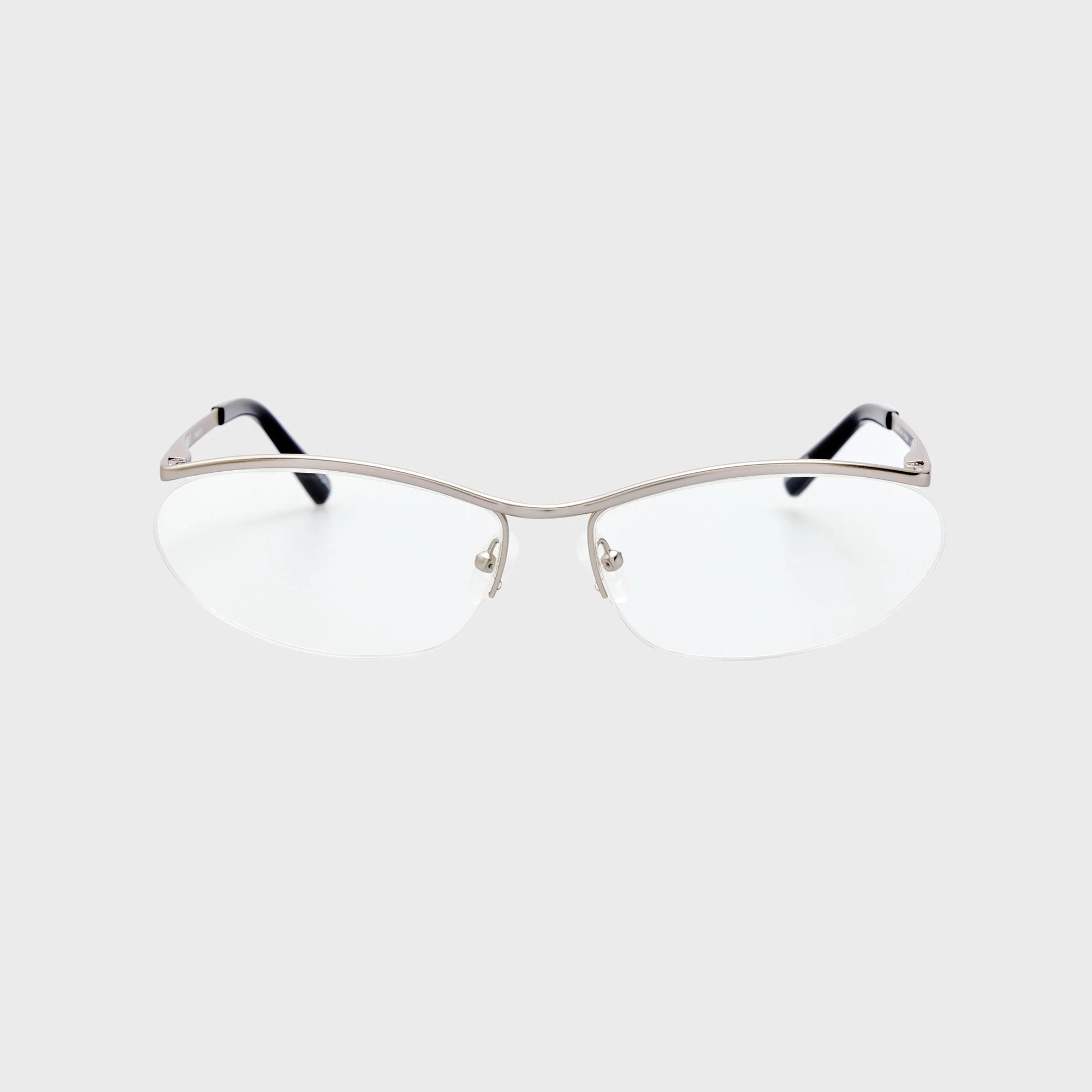 The Attico Charlotte Optical Sunglasses - Matte Silver
