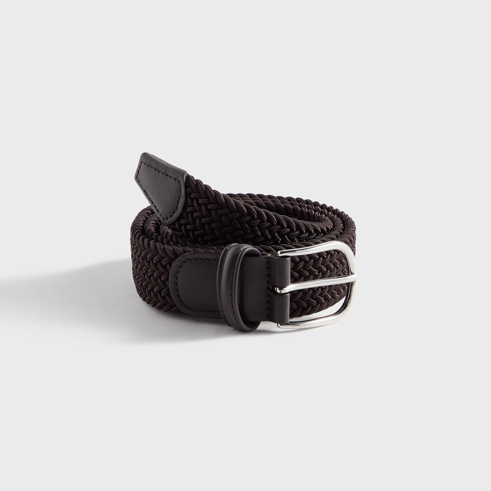 Anderson's Classic Stretch Woven Brown Belt - Brown