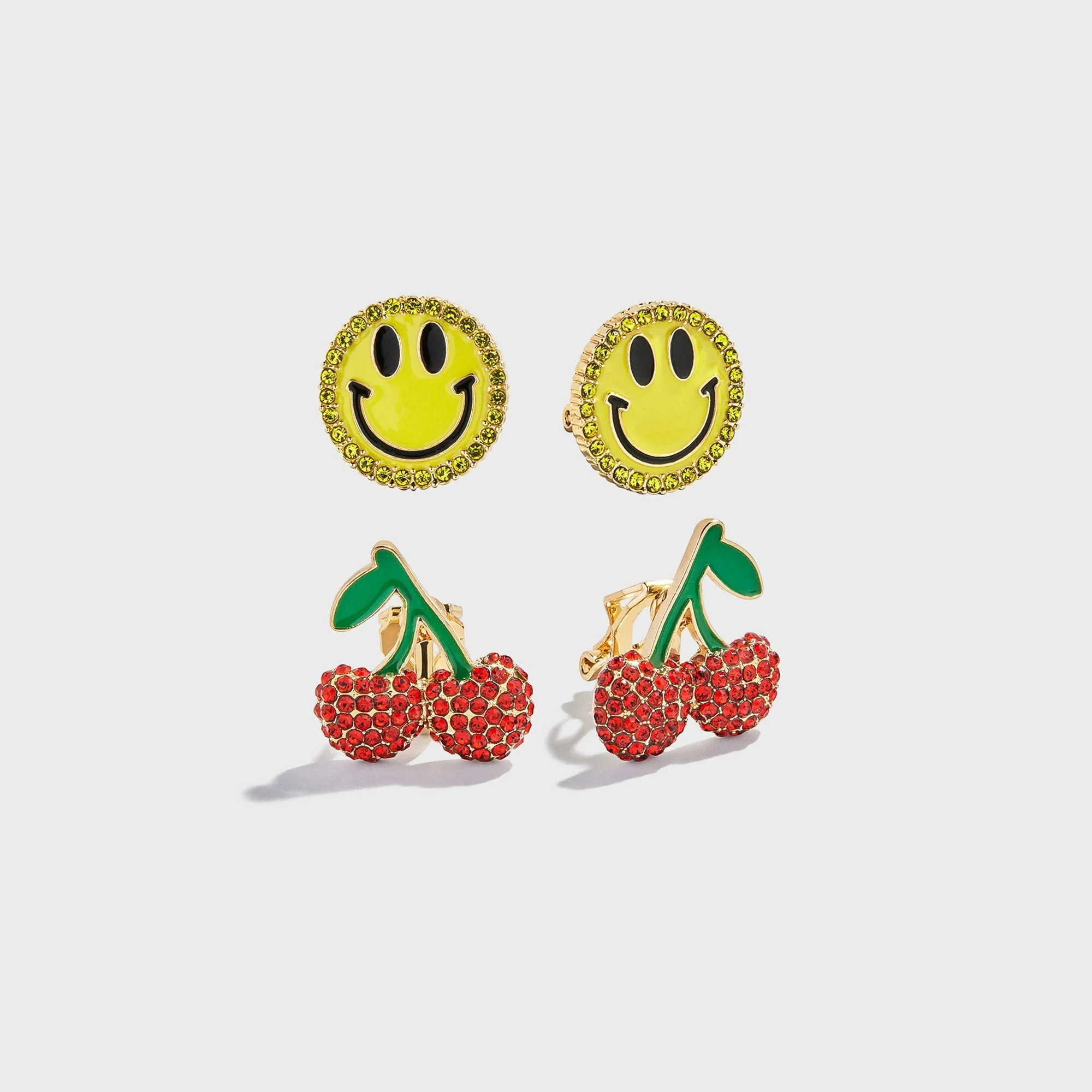 BAUBLEBAR Cherry On Top Kids Clip-On Earring Set - Multi