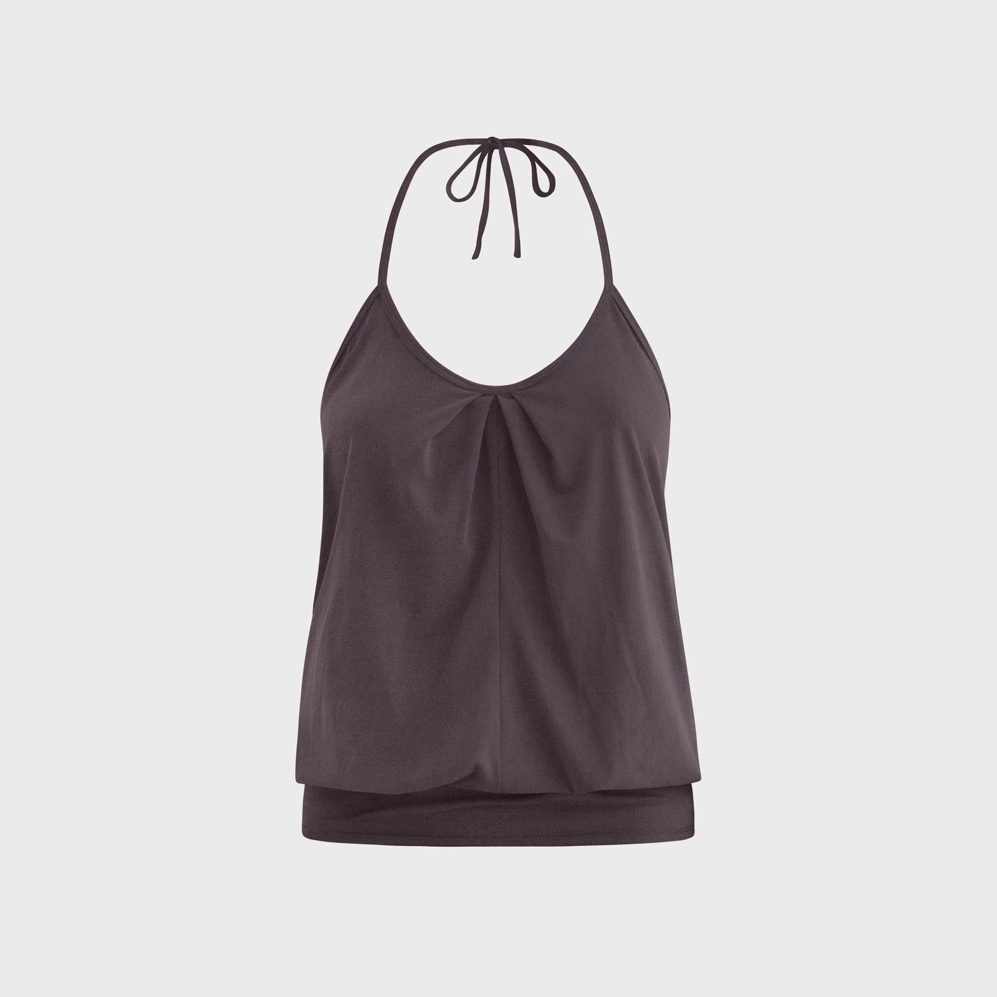 Belle Anna Coin Top - Warm Brown