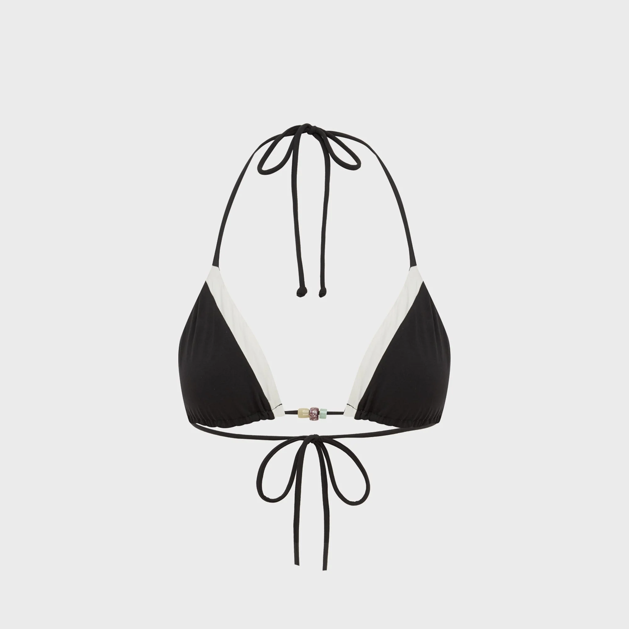 Bond Eye Reversible Fosca Triangle Top - Black / Coconut