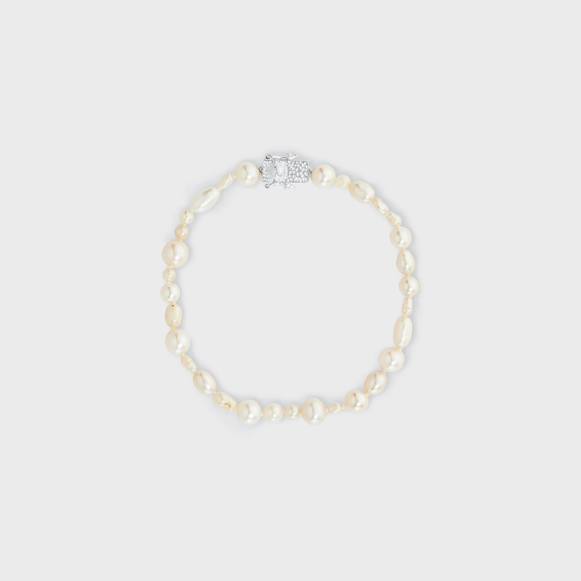 Bleue Burnham Antique Pearl Bracelet - Silver