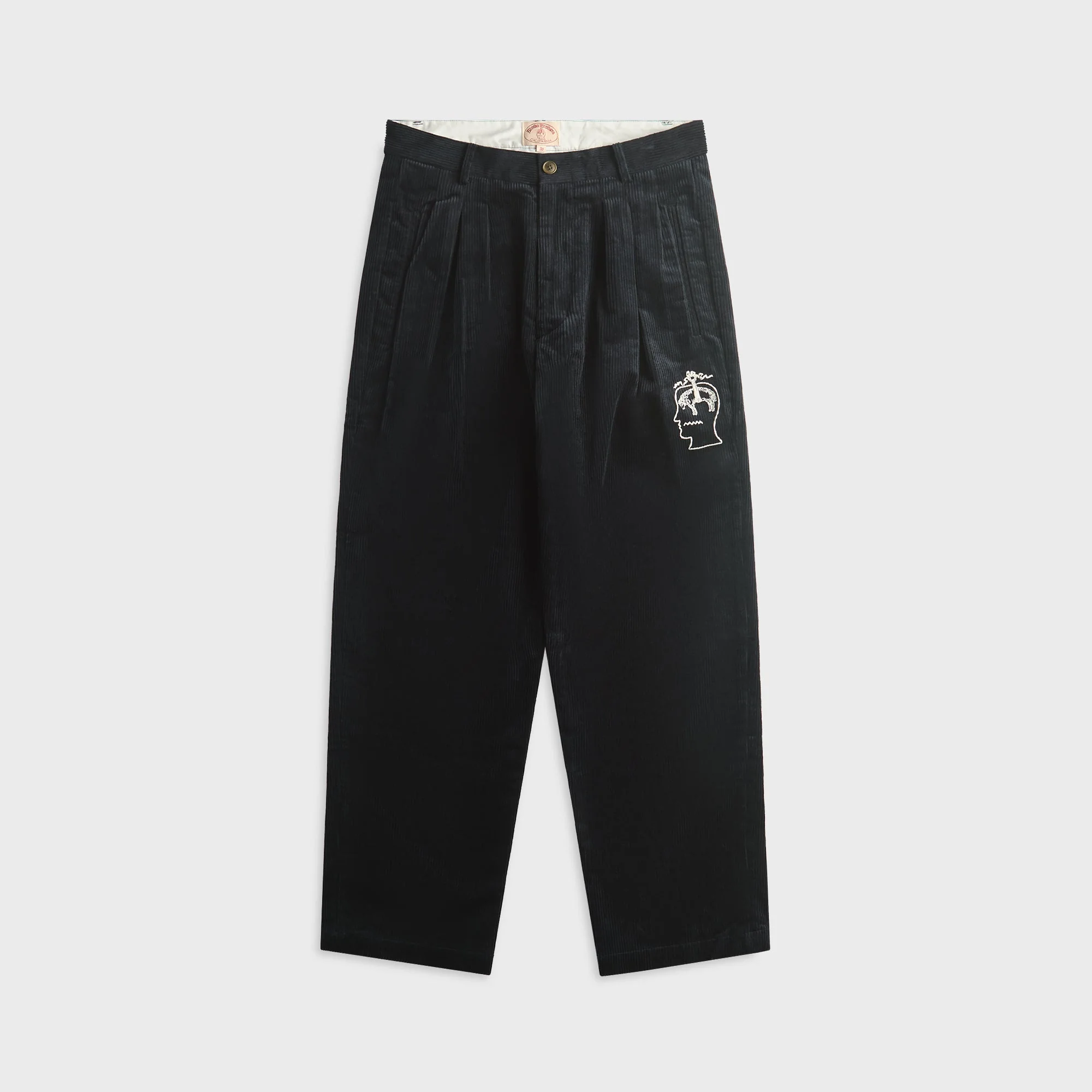 Brain Dead x Brooks Brothers California Pleated Corduroy Trouser - Midnight Blue