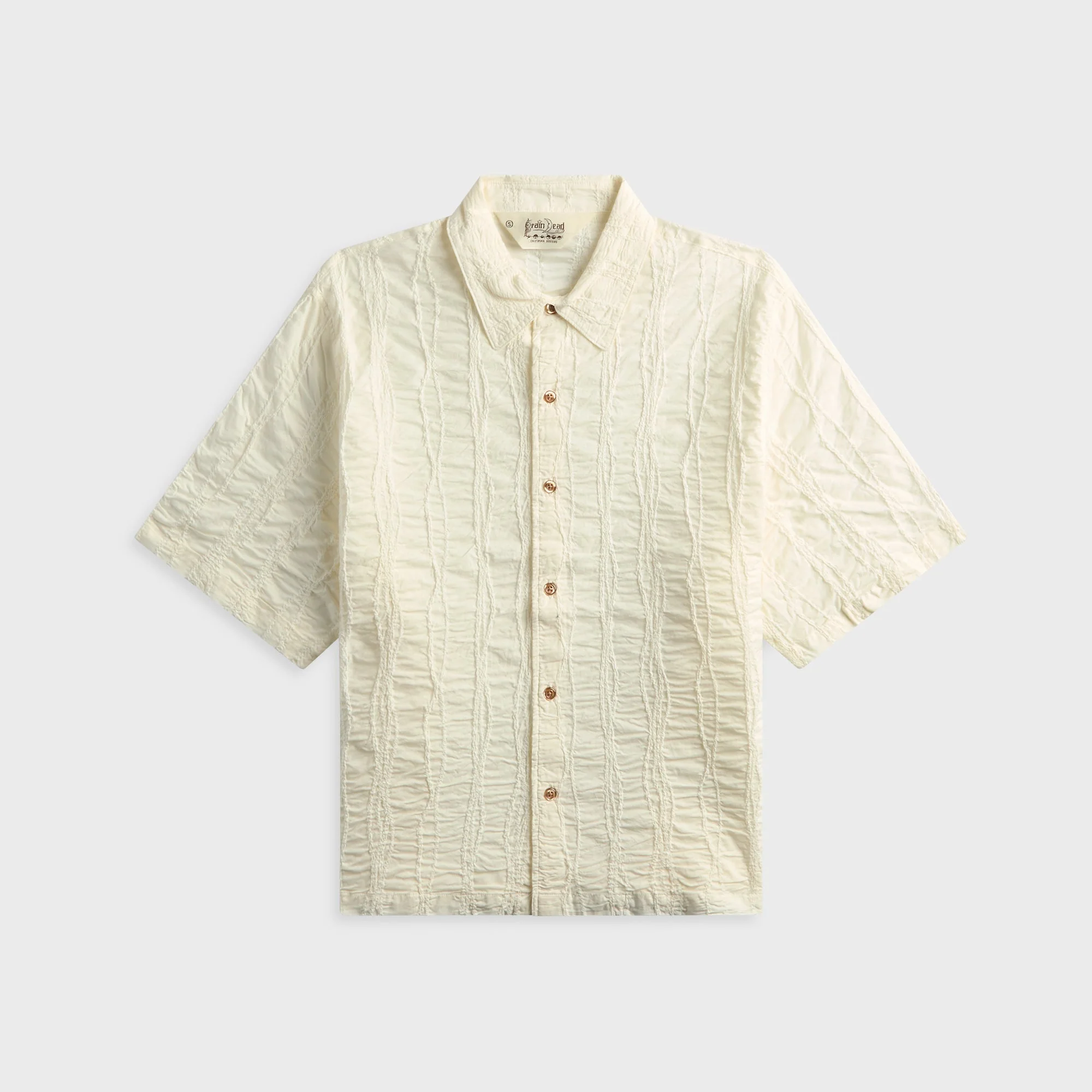 Brain Dead Twisted Piping Shirt - Natural