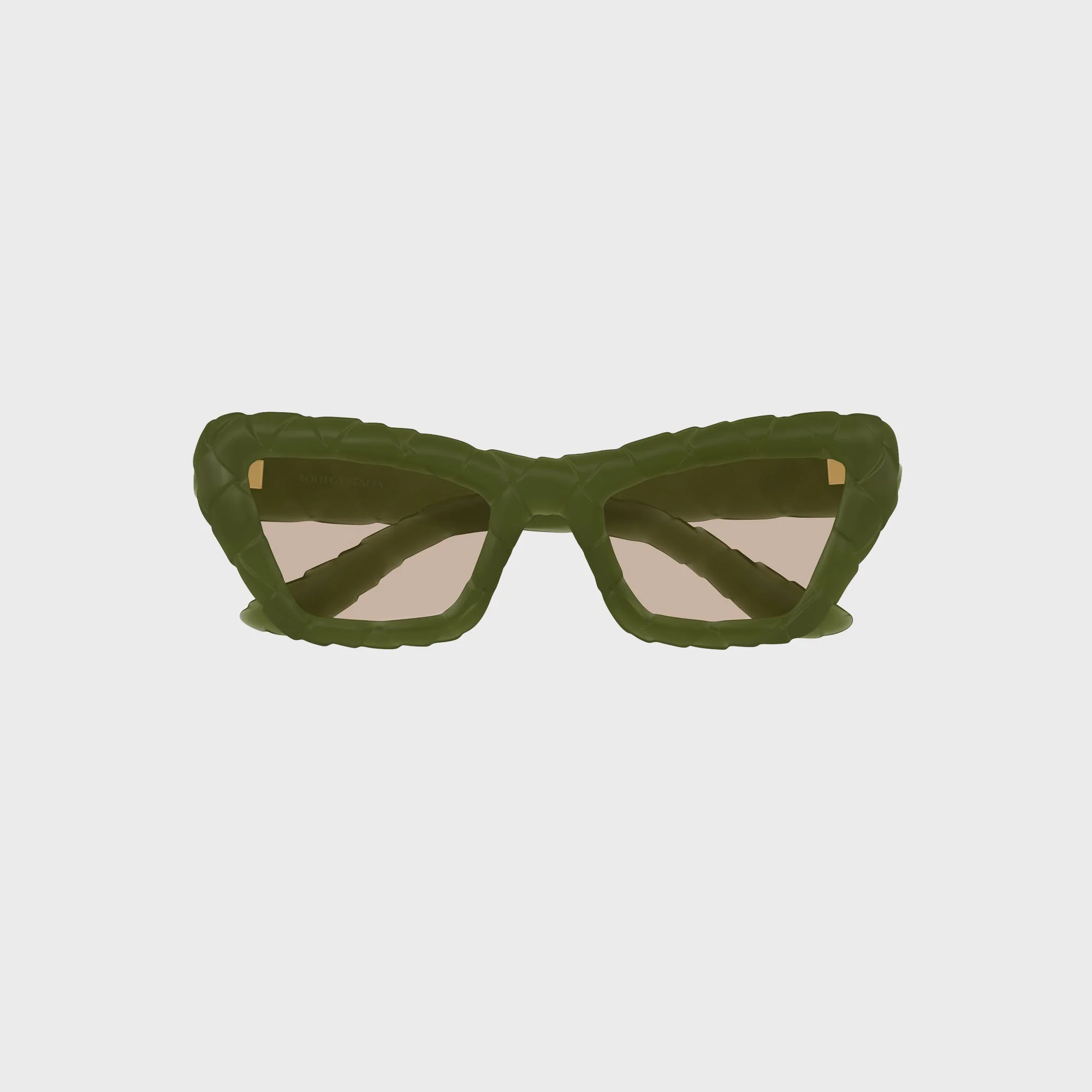 Bottega Veneta Bio Injection Sunglasses - Green / Grey