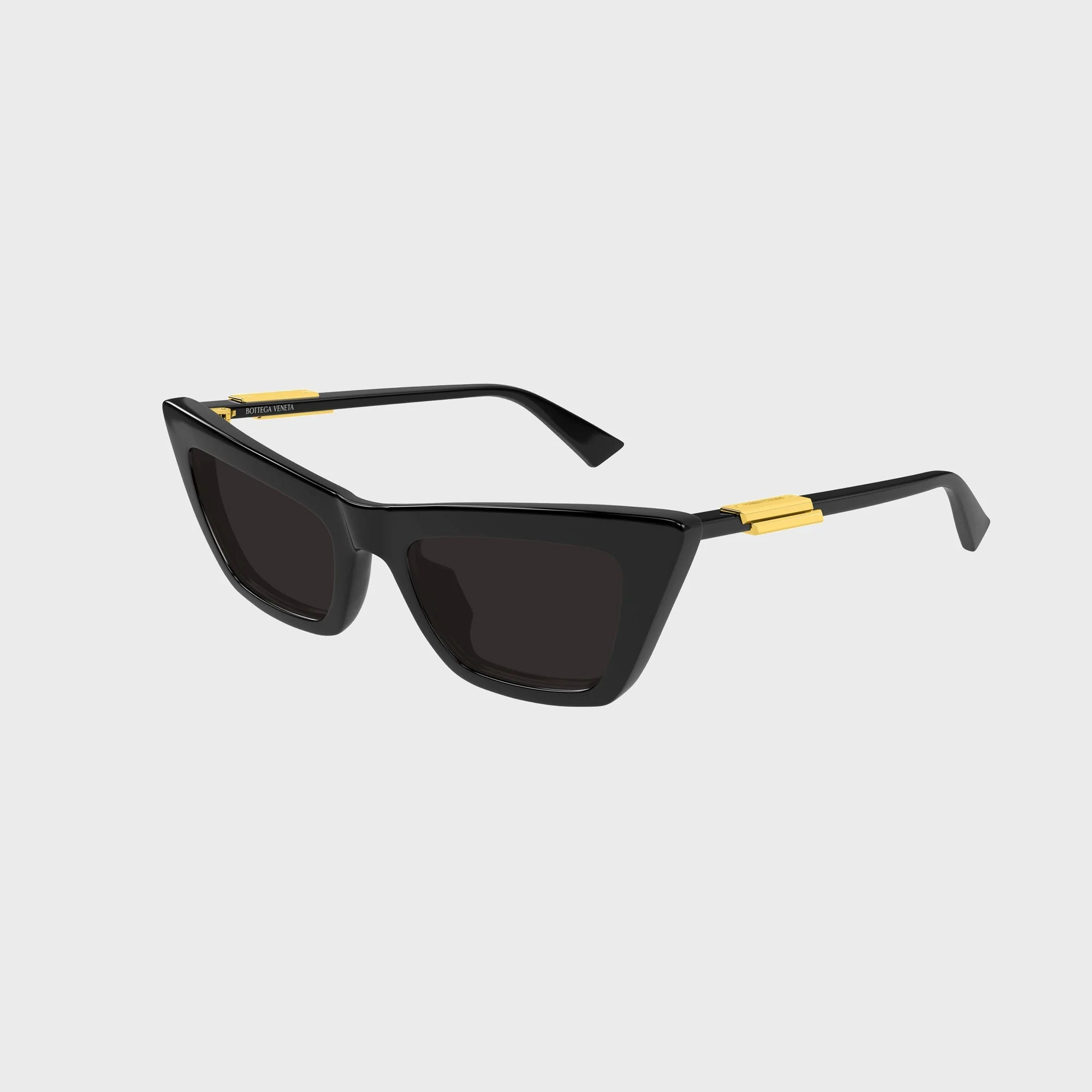 Bottega Veneta Snap Cat-Eye Sunglasses - Black / Grey