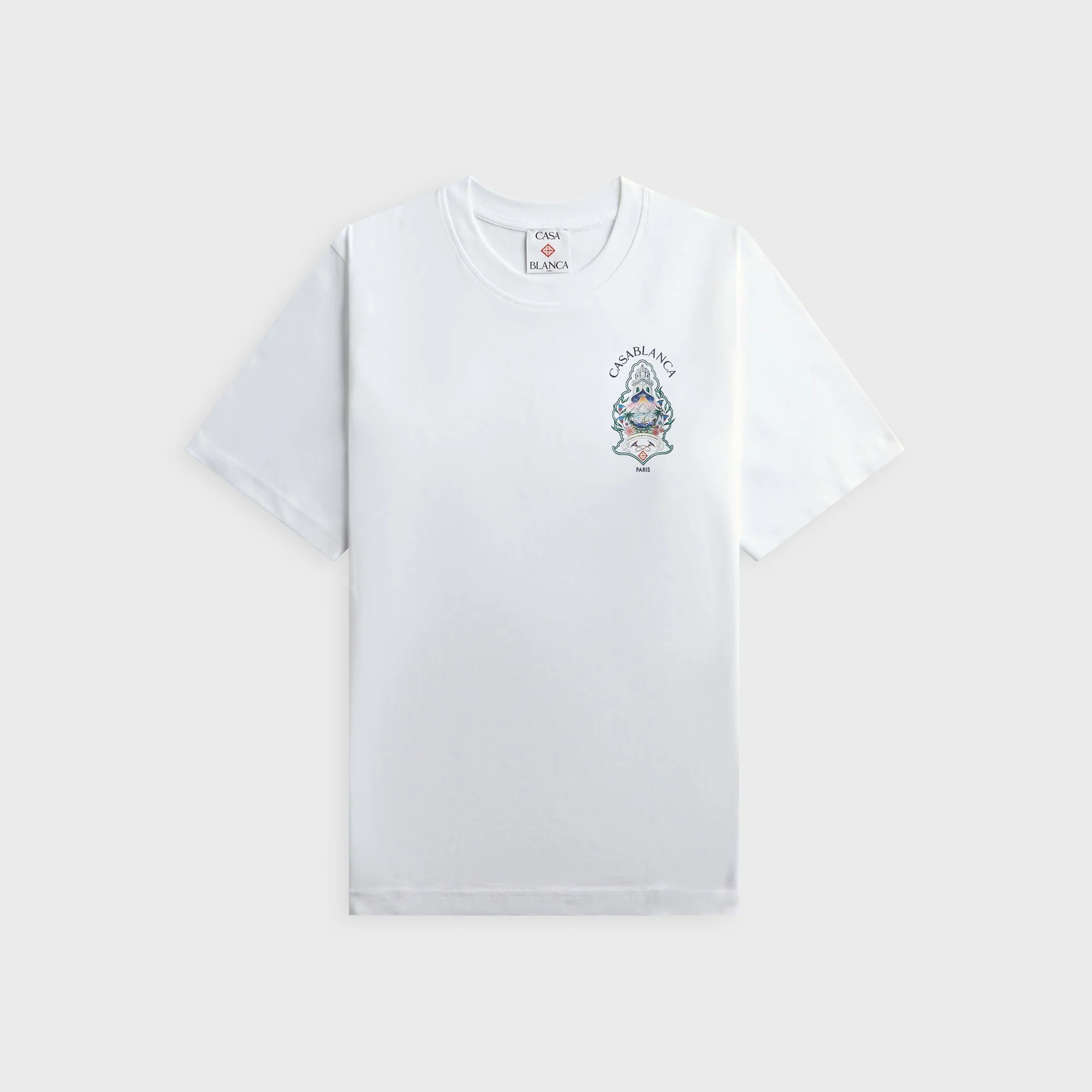 Casablanca Hotel Emblem Short Sleeve Tee - White