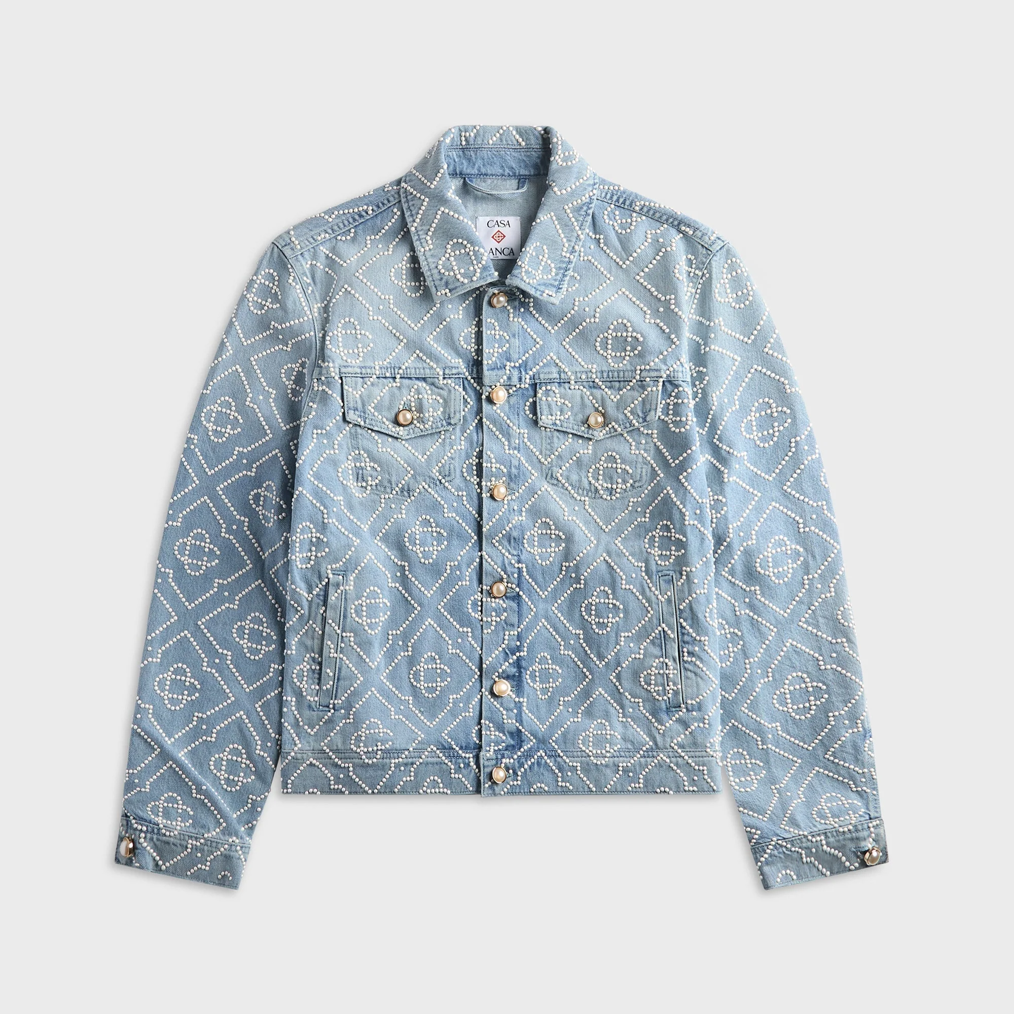 Casablanca Pearl Denim Jacket - Blue