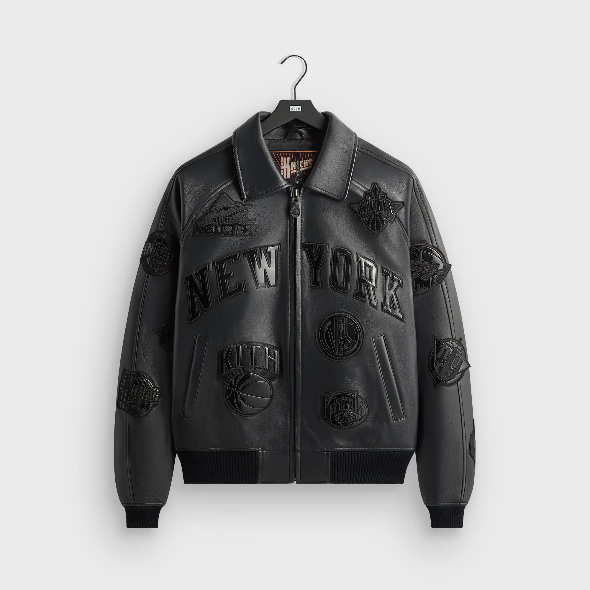 Kith & AVIREX for the New York Knicks Madison Square Garden Icon Jacket - Black