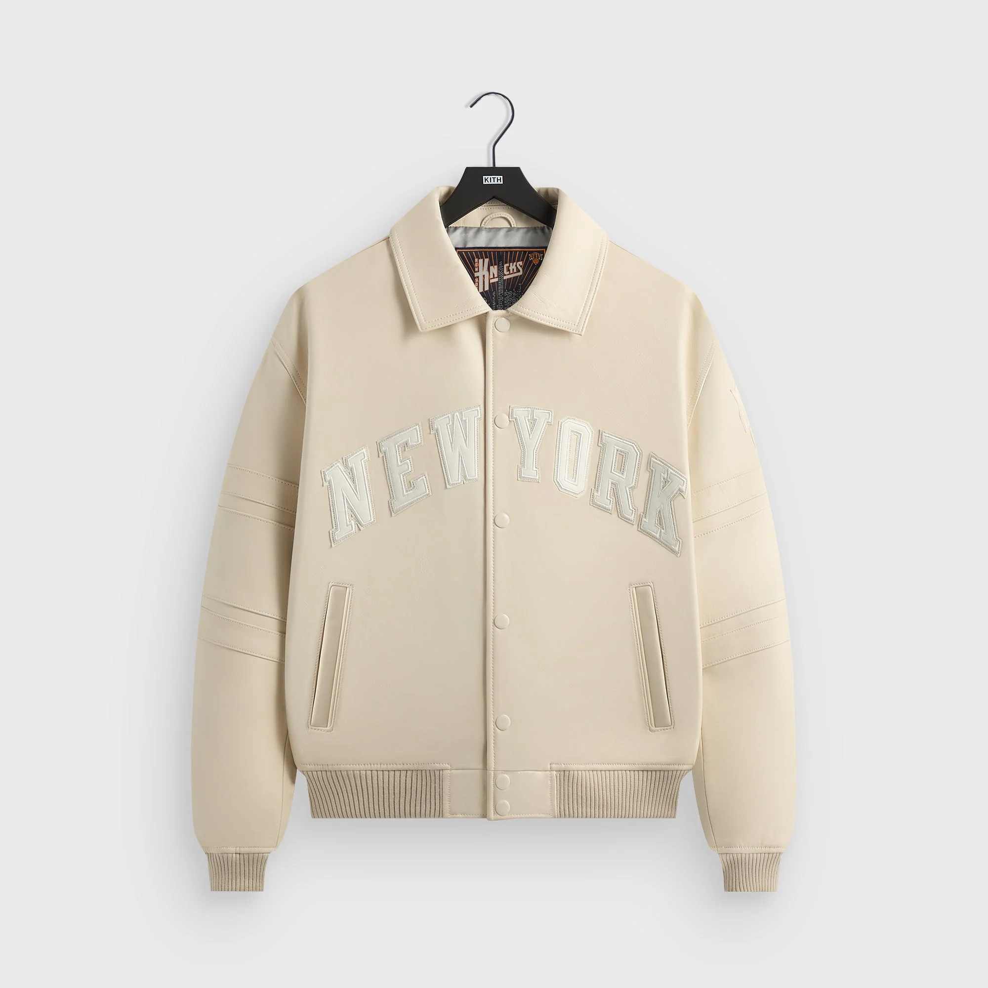 Kith & AVIREX for the New York Knicks Patrick Ewing Legend Jacket - Sandrift
