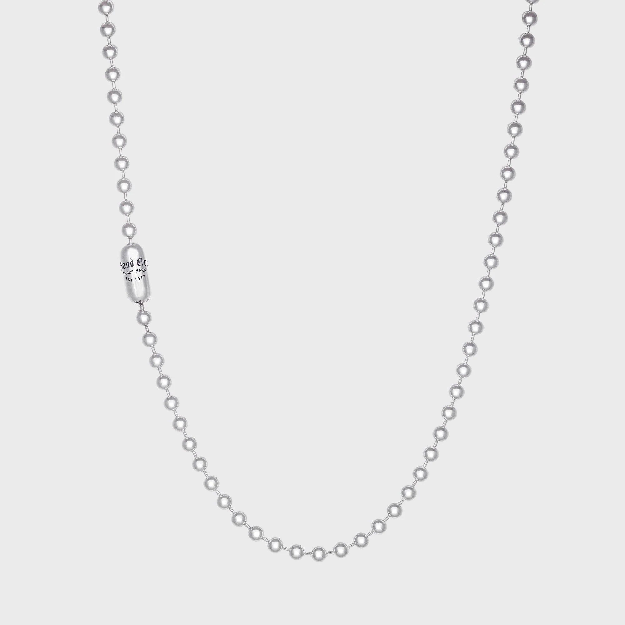 GOOD ART HLYWD Logo Poplock Necklace - Silver