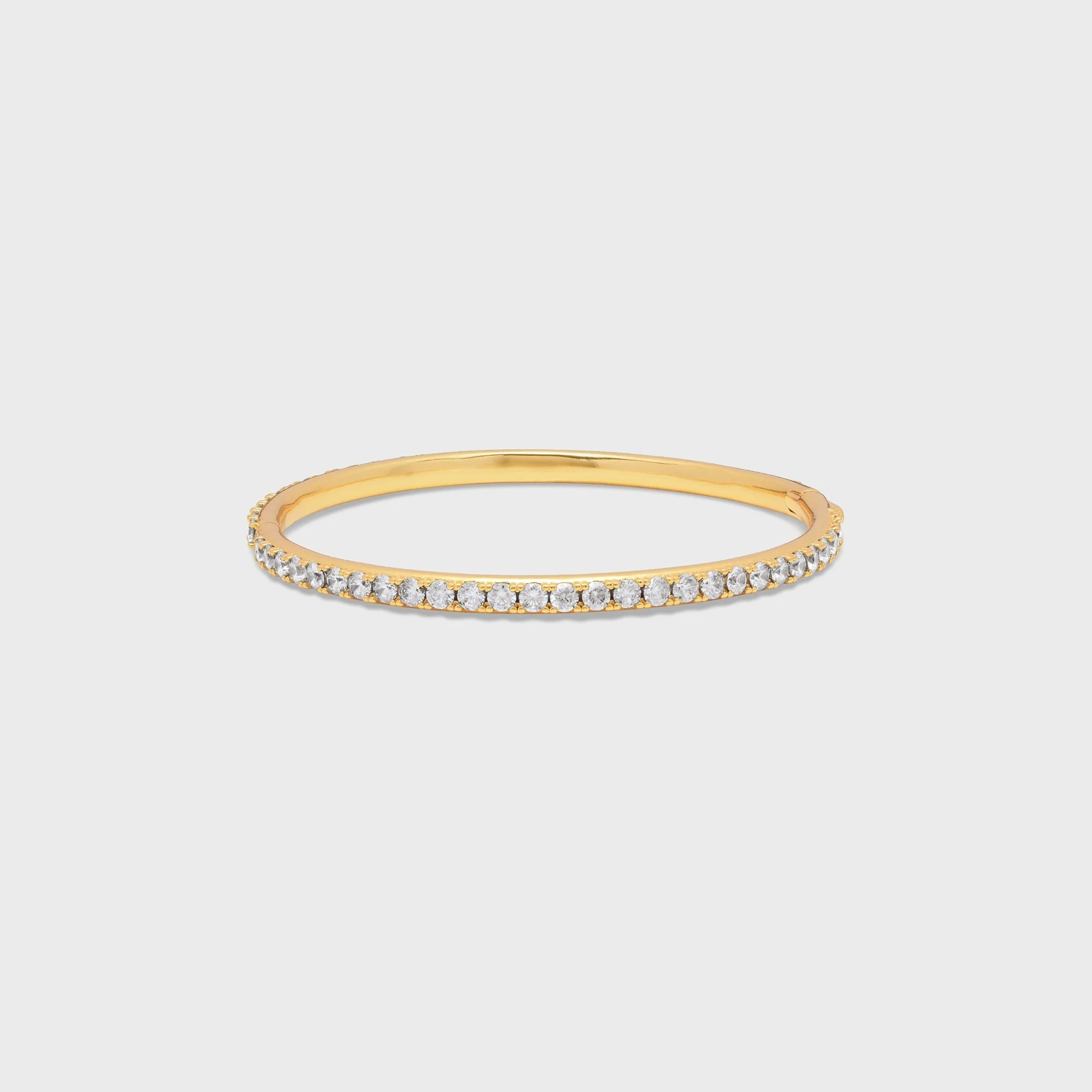 Crystal Haze Serena Bangle Bracelet - Clear