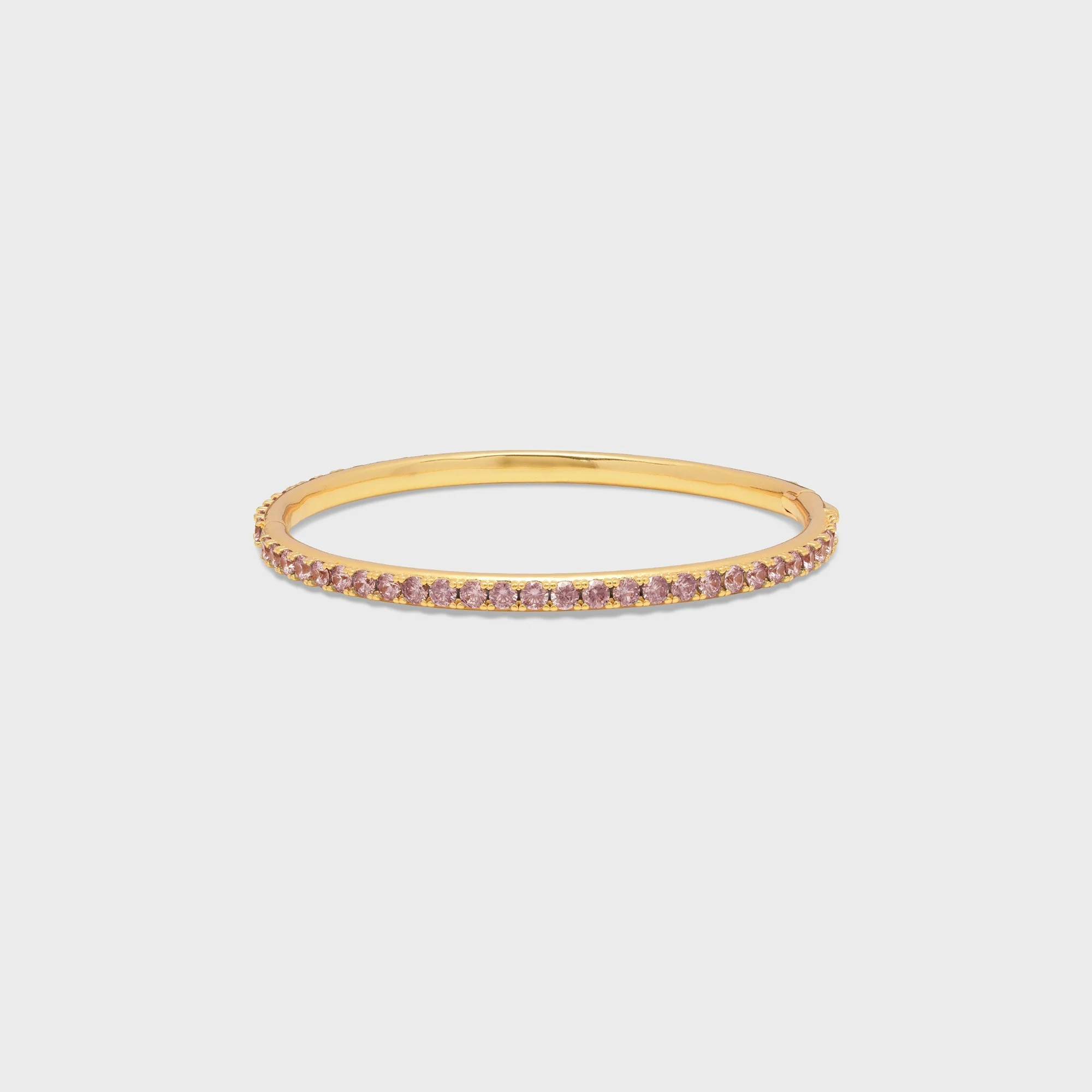 Crystal Haze Serena Bangle Bracelet - Bubblegum Pink