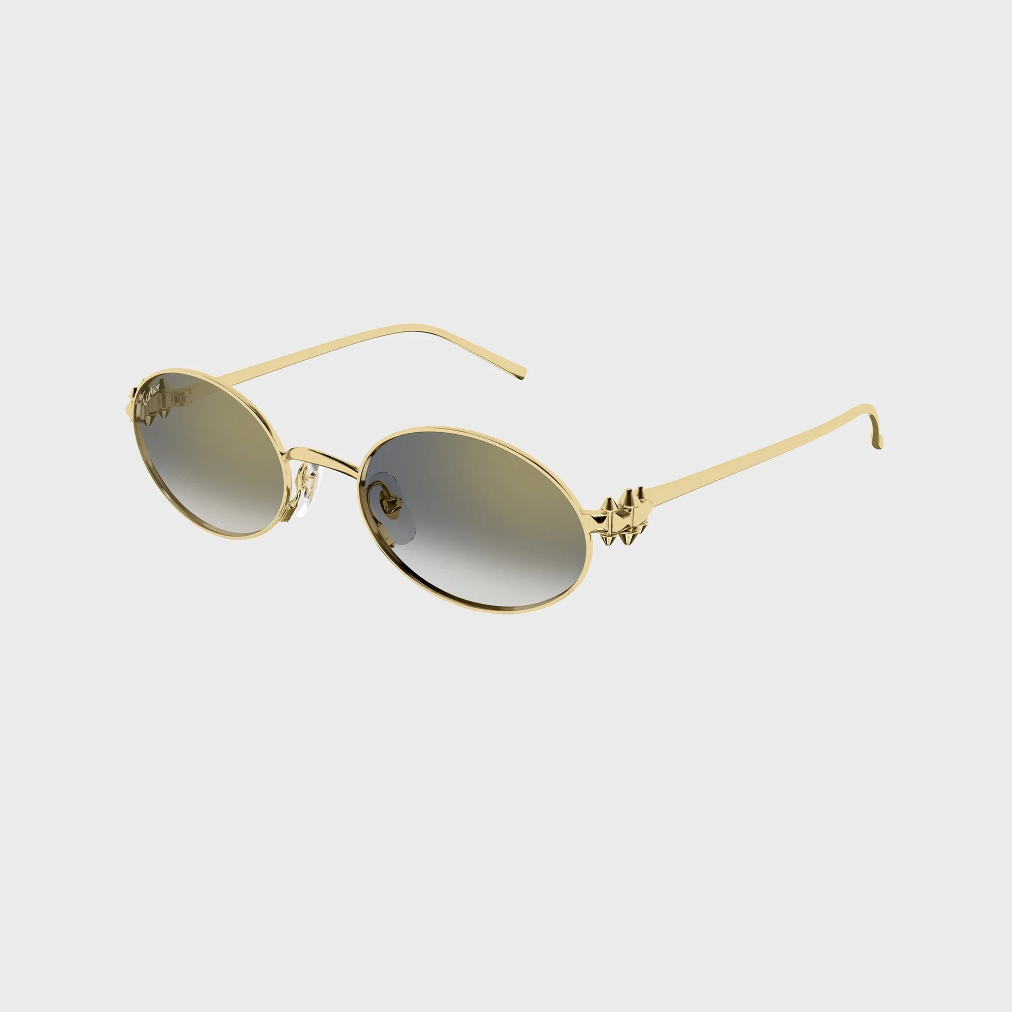 Cartier CT0644S Oval Sunglasses - Gold / Grey