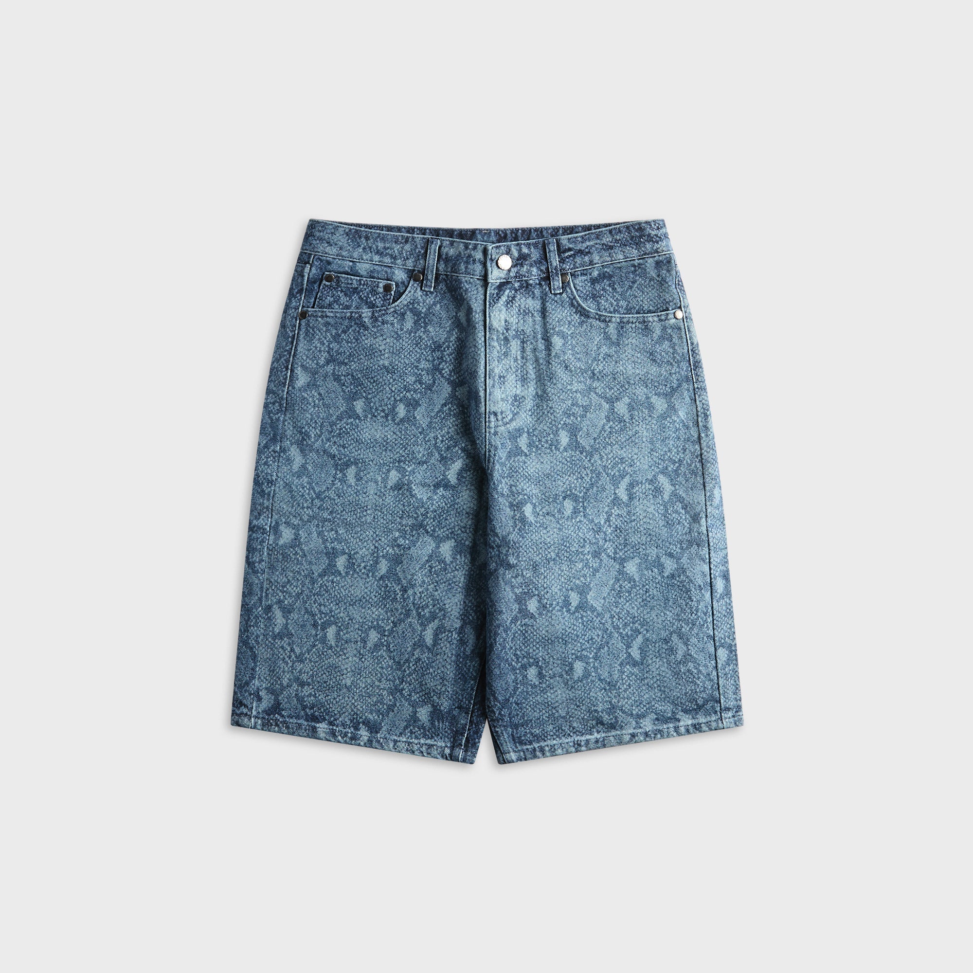 Daily Paper Snake Laser Denim Short - Blue