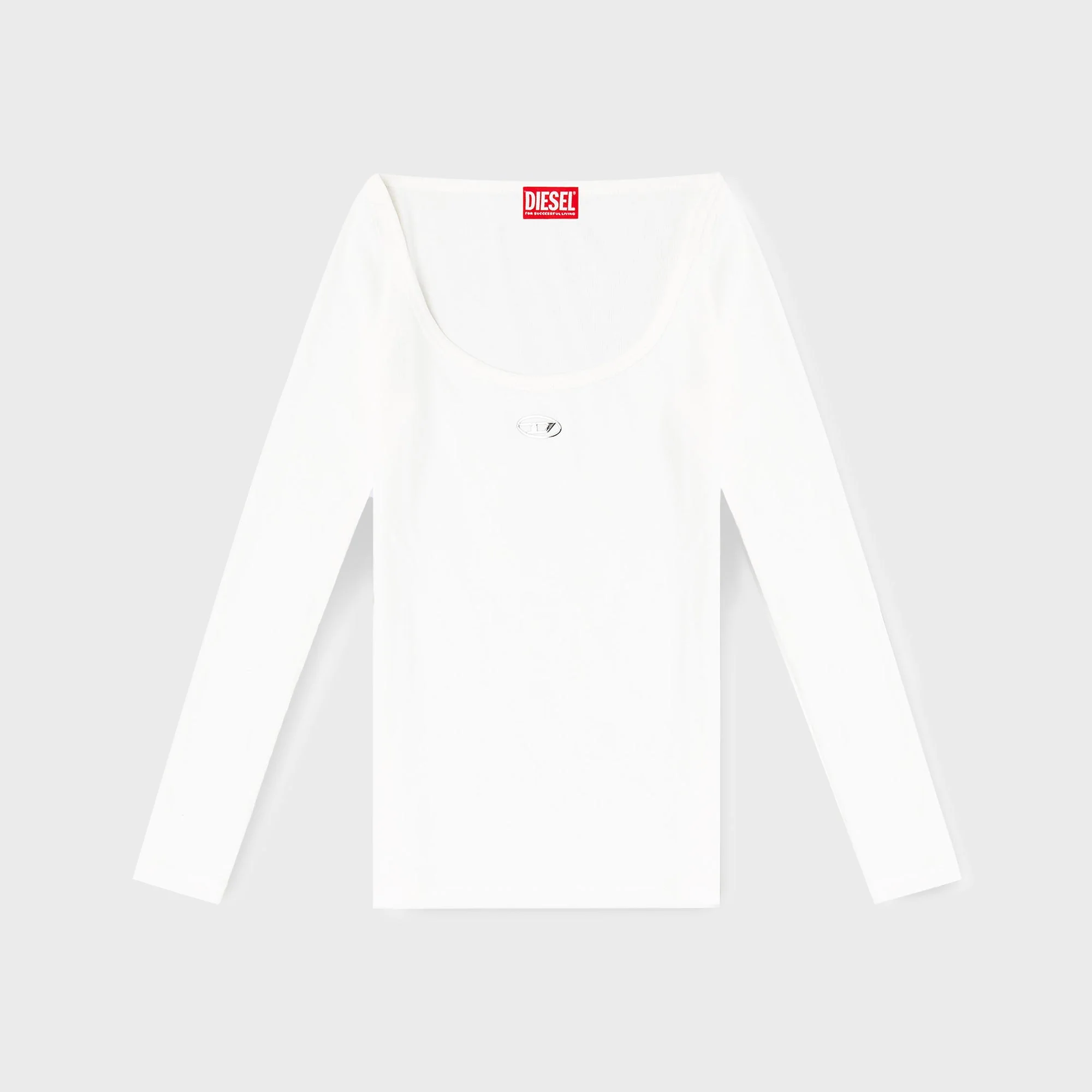 Diesel T-Bal-OD Long Sleeve Tee - White
