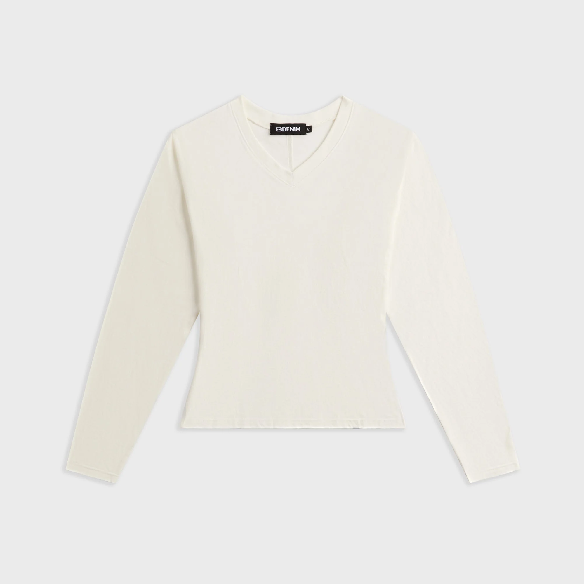 EB Denim Acacia V-Neck Long Sleeve - White