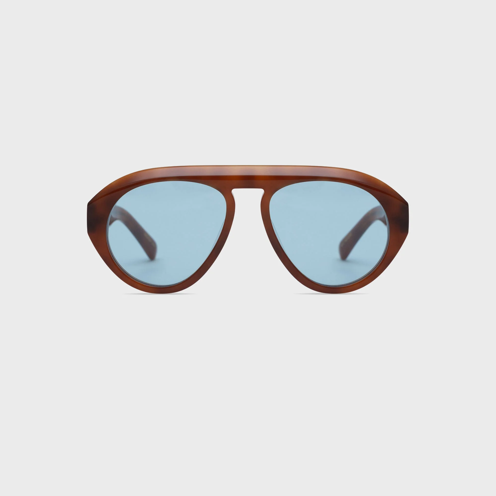 Elisa Johnson Val Sunglasses - Light Brown / Tortoise Blue
