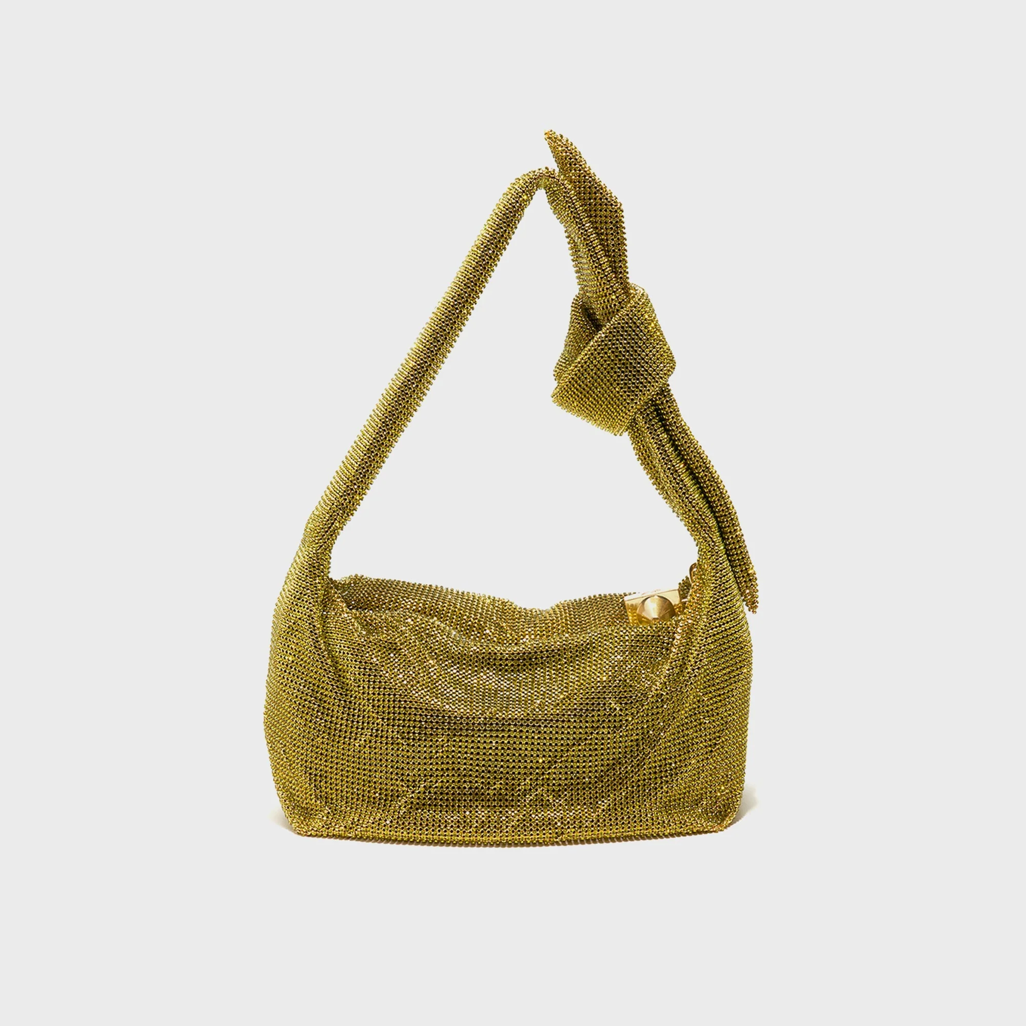 Emm Kuo Waverly Crystal Mesh Mini Hobo Bag - Green Swarovski?