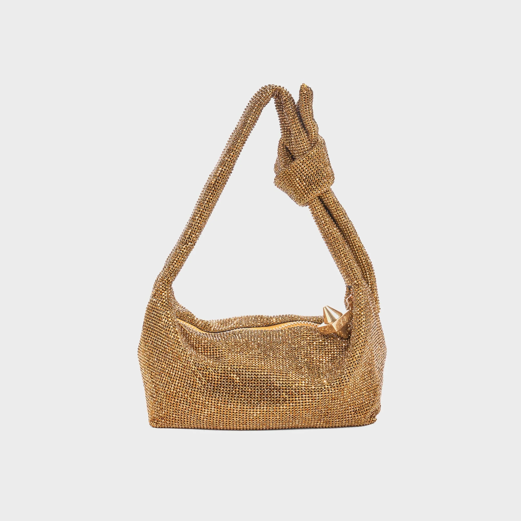 Emm Kuo Waverly Crystal Mesh Mini Hobo Bag - Bronze Swarovski?